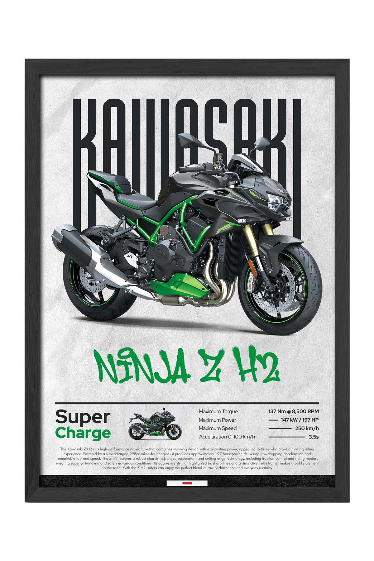 Kawasaki Ninja Z H2 - tablo