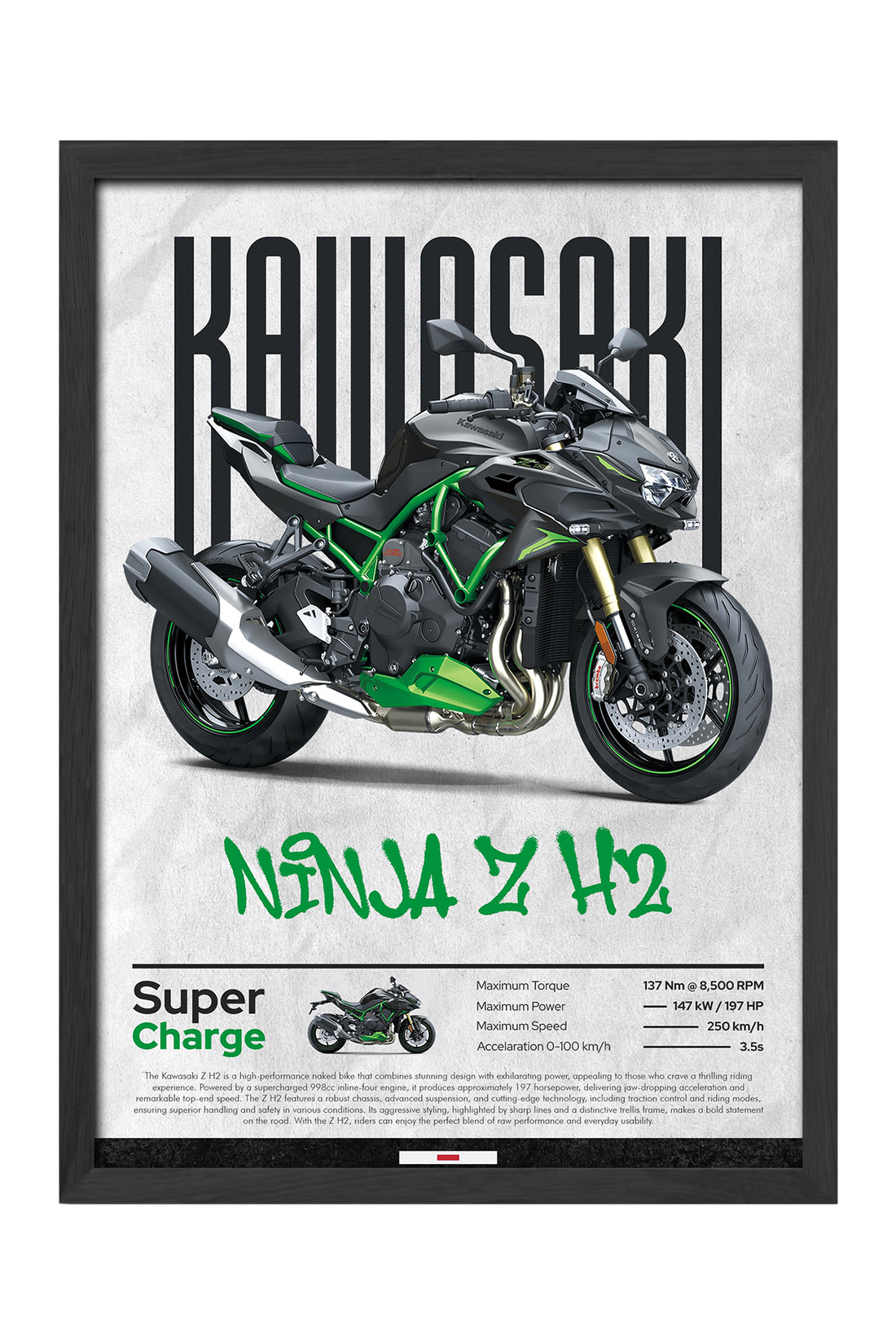 Kawasaki Ninja Z H2 - tablo