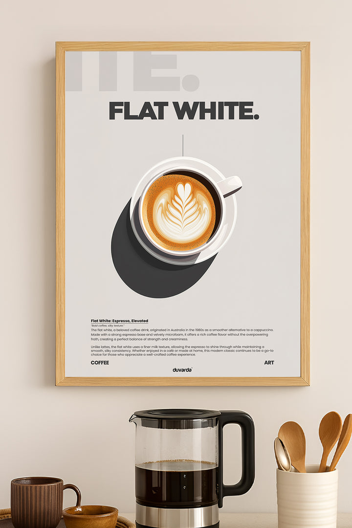 Flat White Kahve - tablo