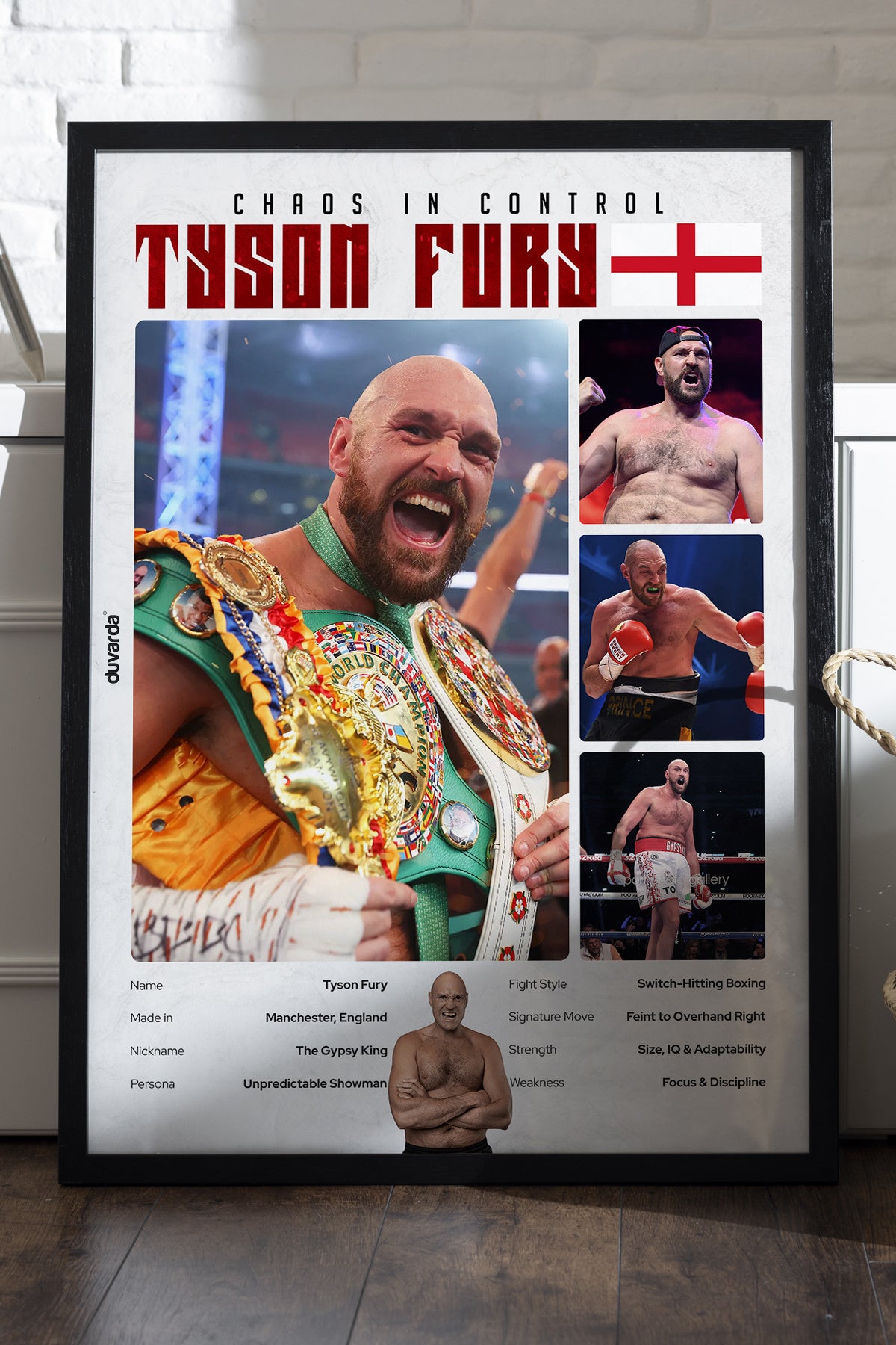 Tyson Fury Boks - tablo
