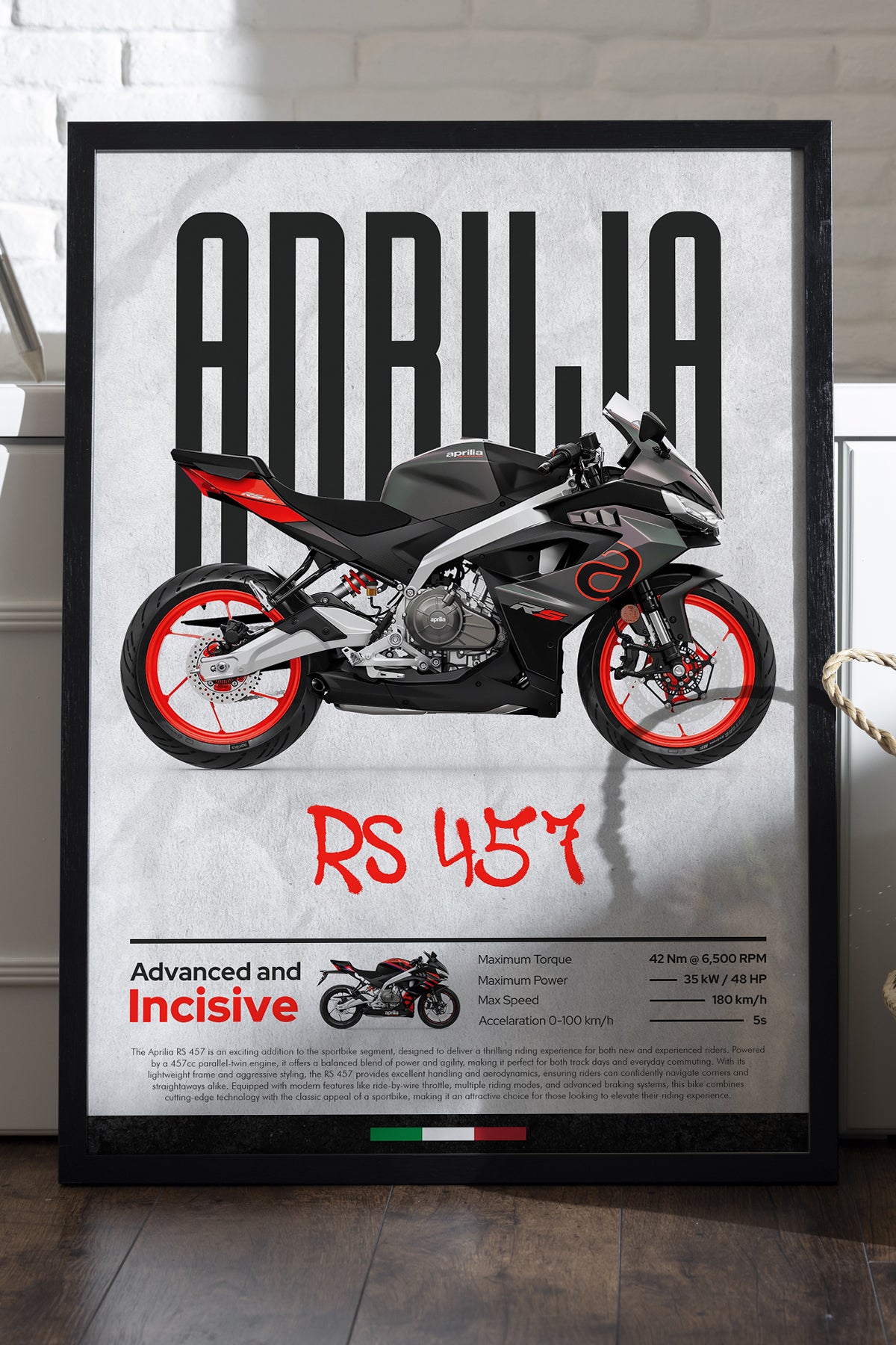 Aprilia RS 457 Gri