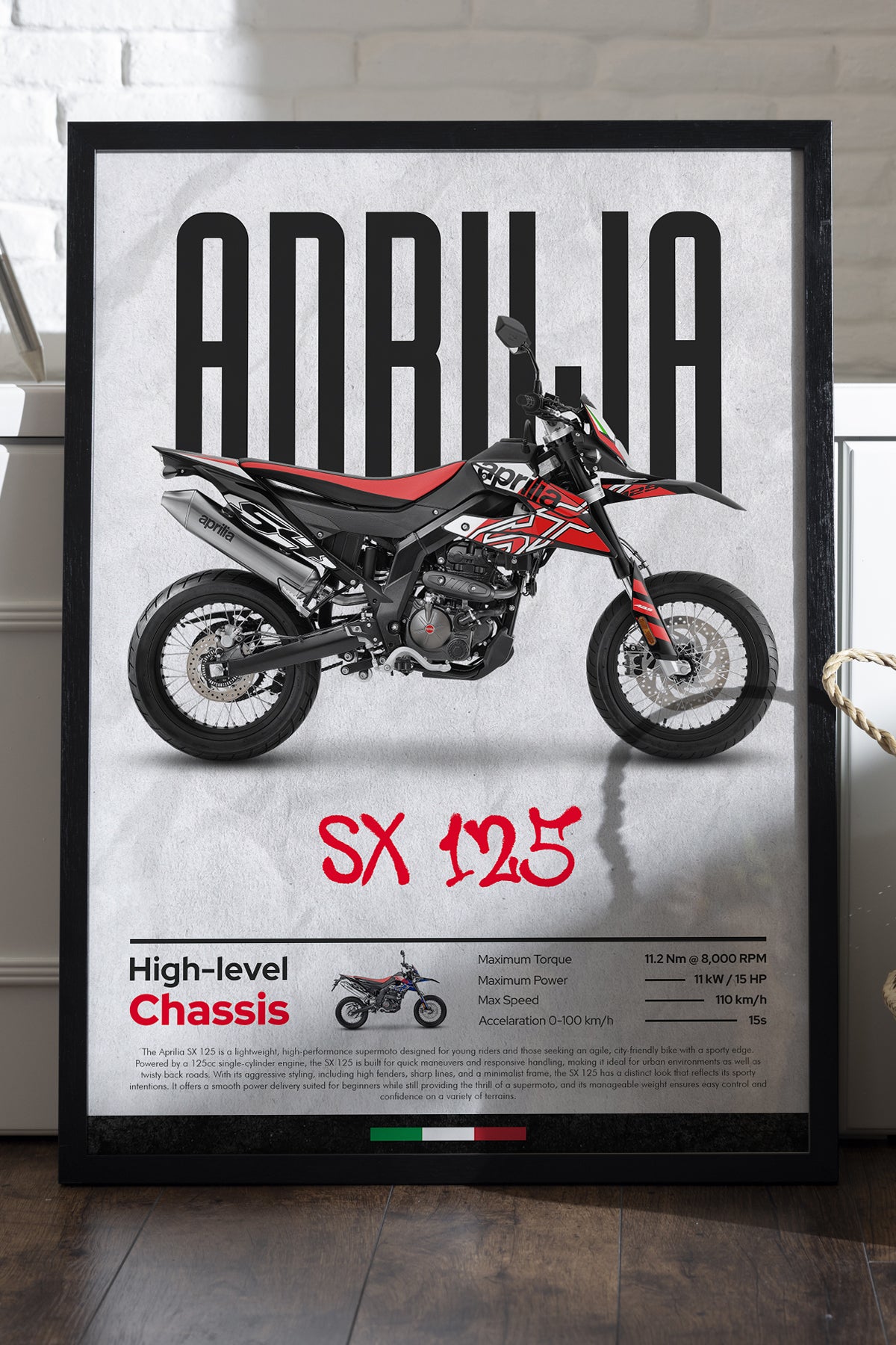 Aprilia SX 125 Siyah Kırmızı