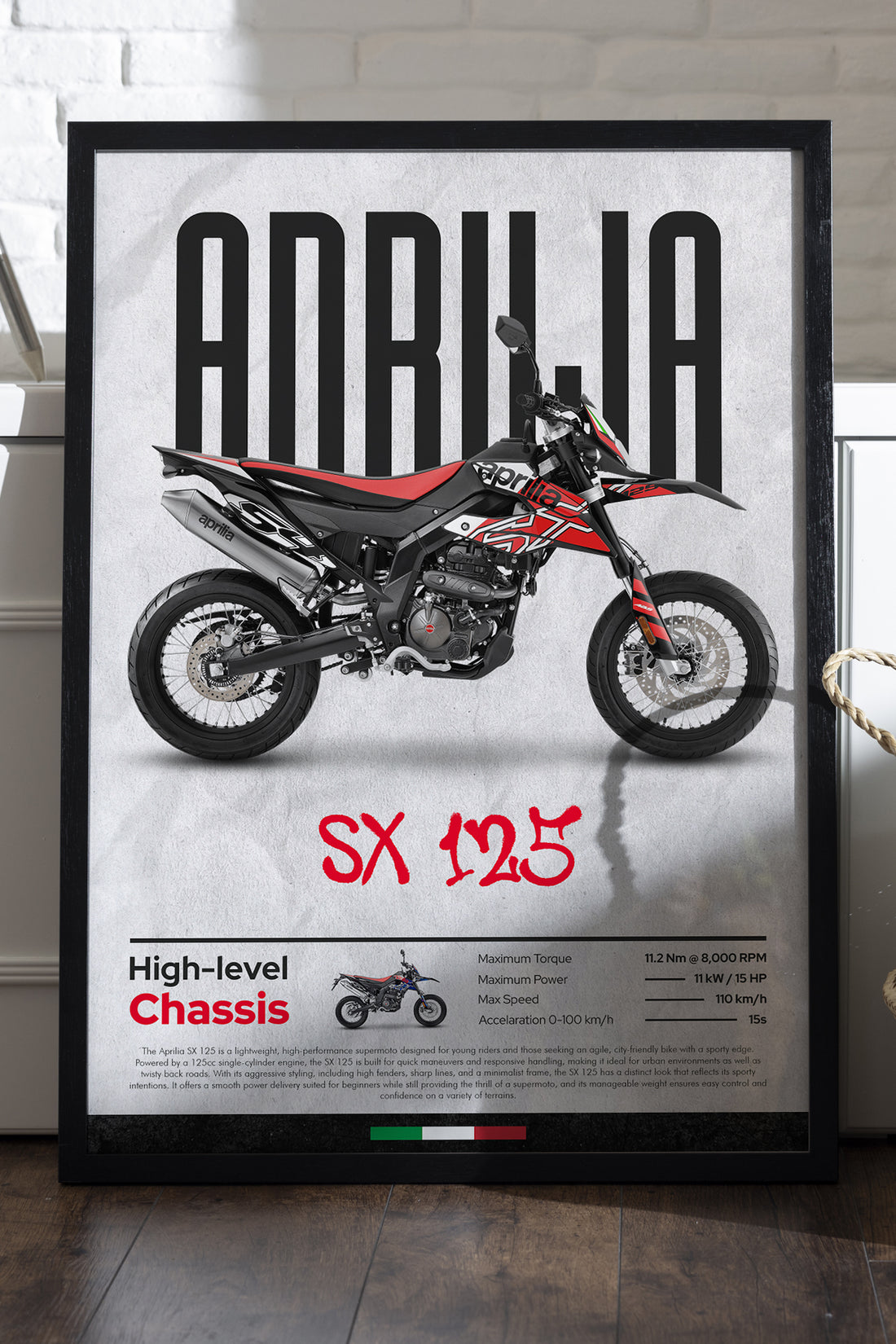 Aprilia SX 125 Siyah Kırmızı