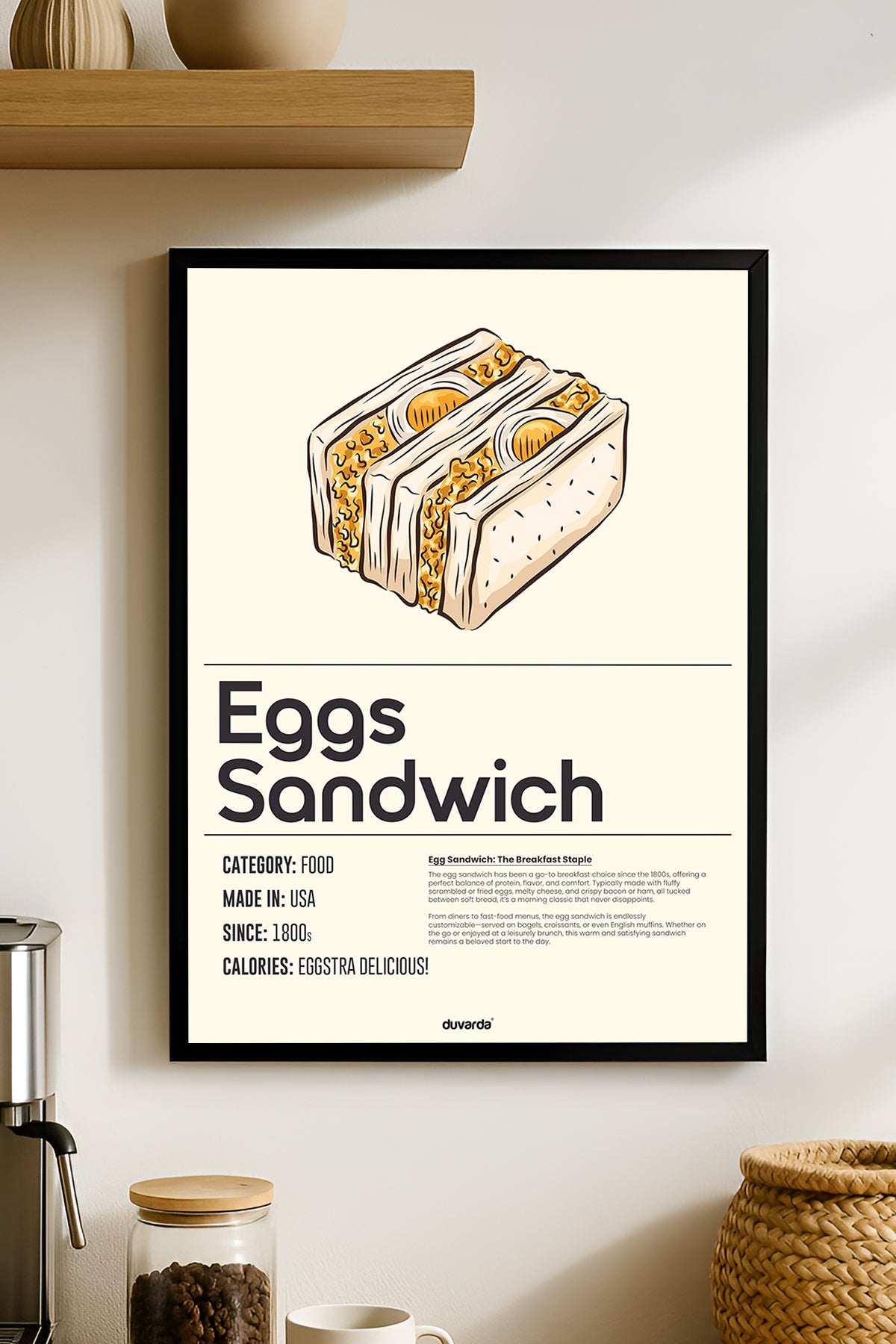 Eggs Sandwich Siyah