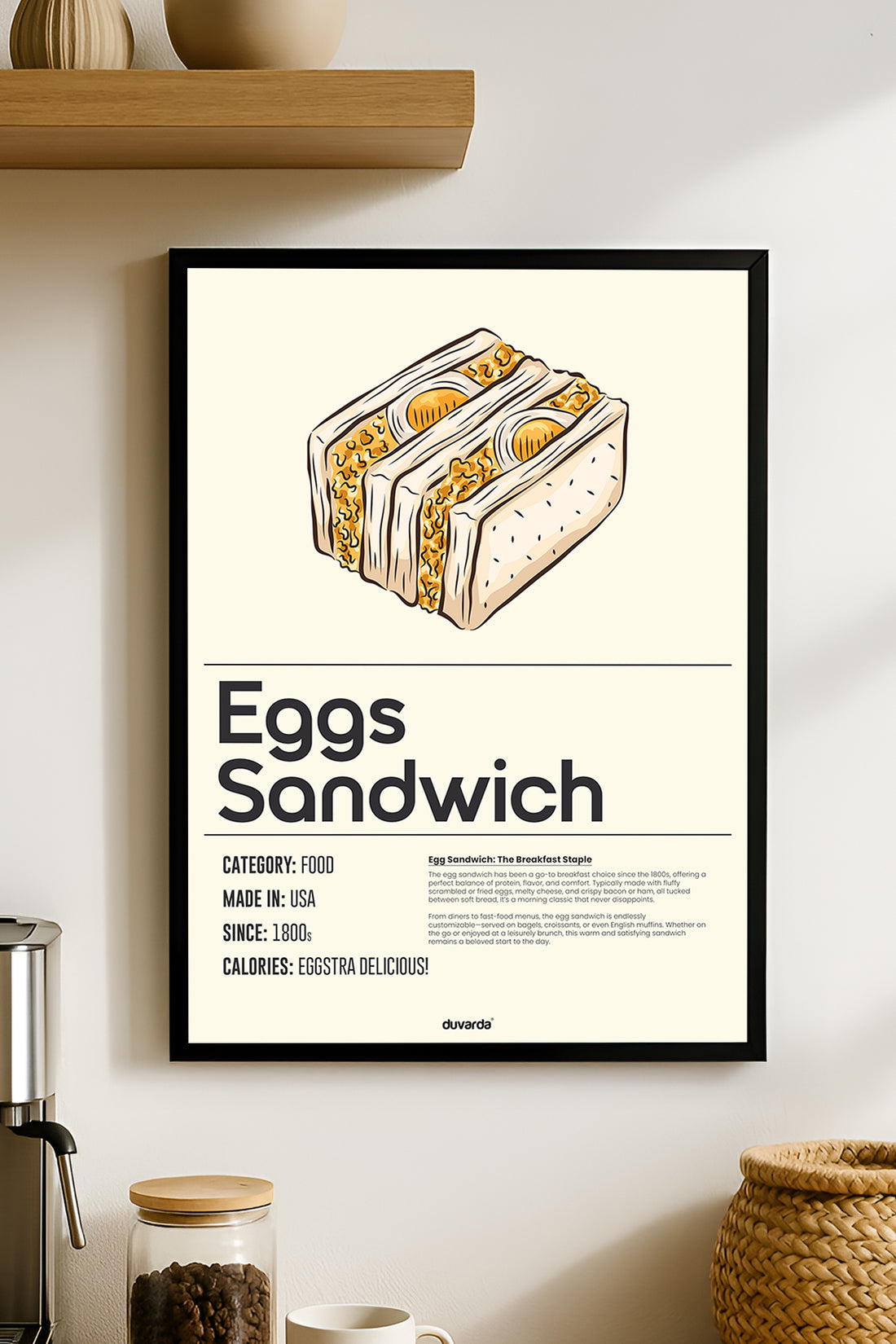 Eggs Sandwich Siyah