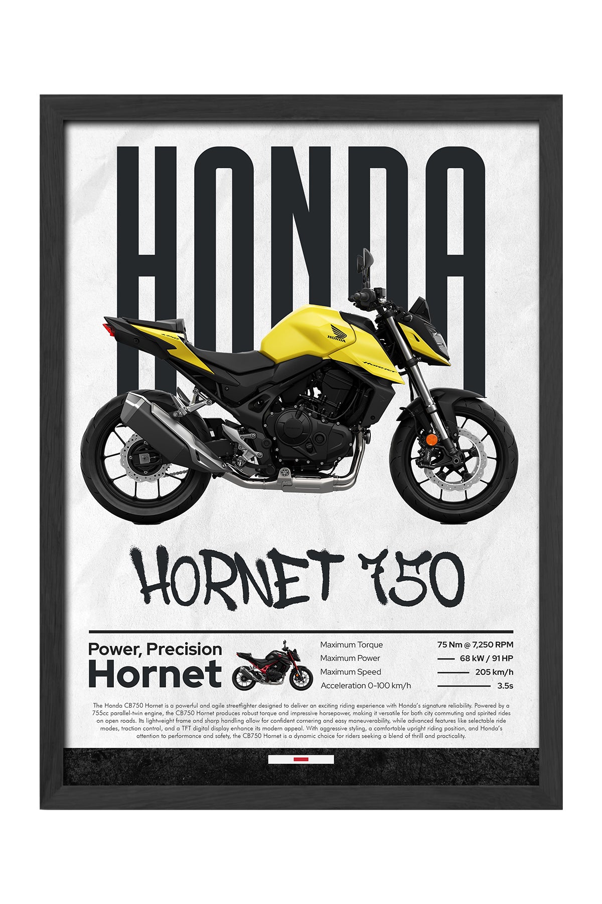 Honda Hornet 750 - tablo