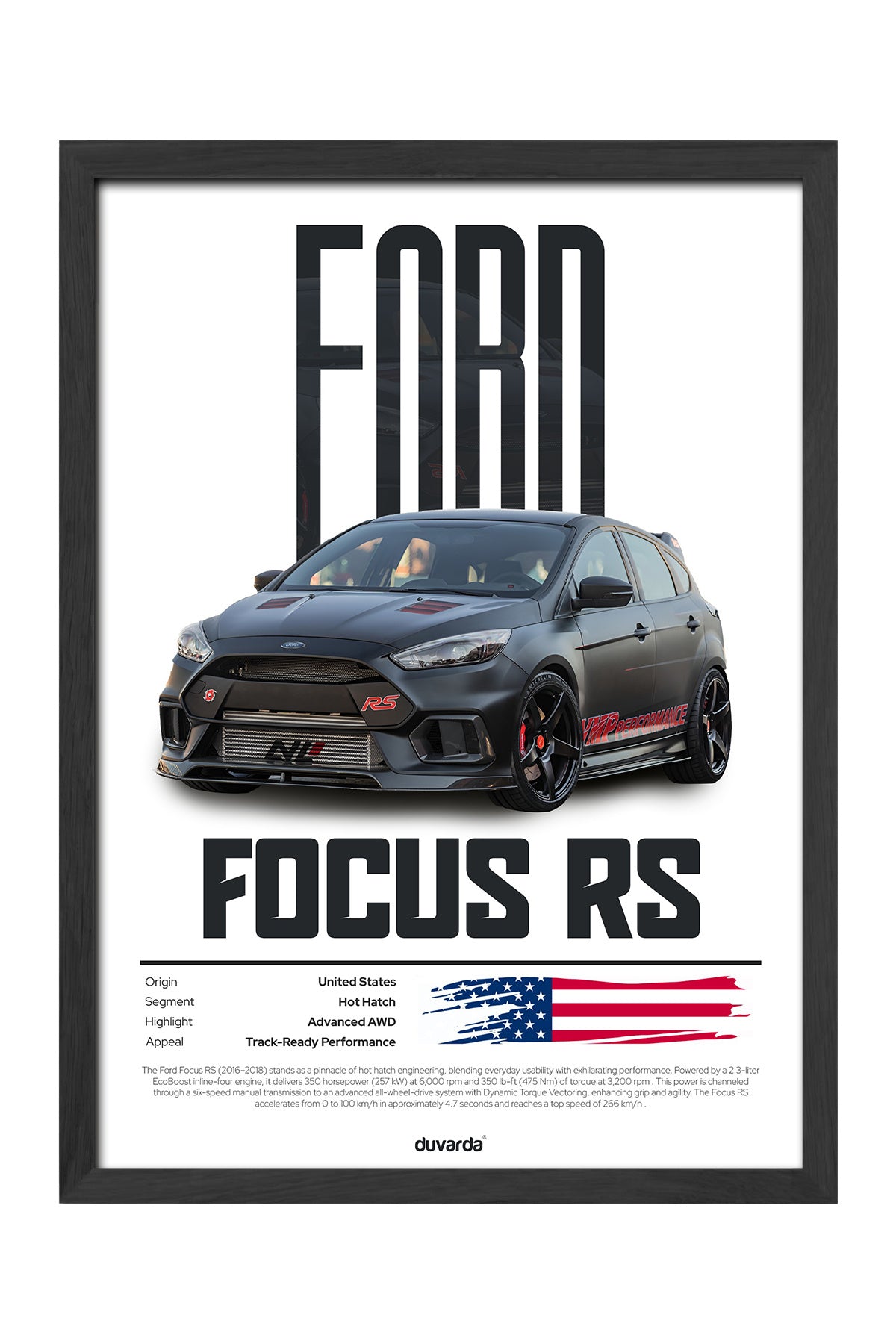 Ford Focus Rs Araba - tablo