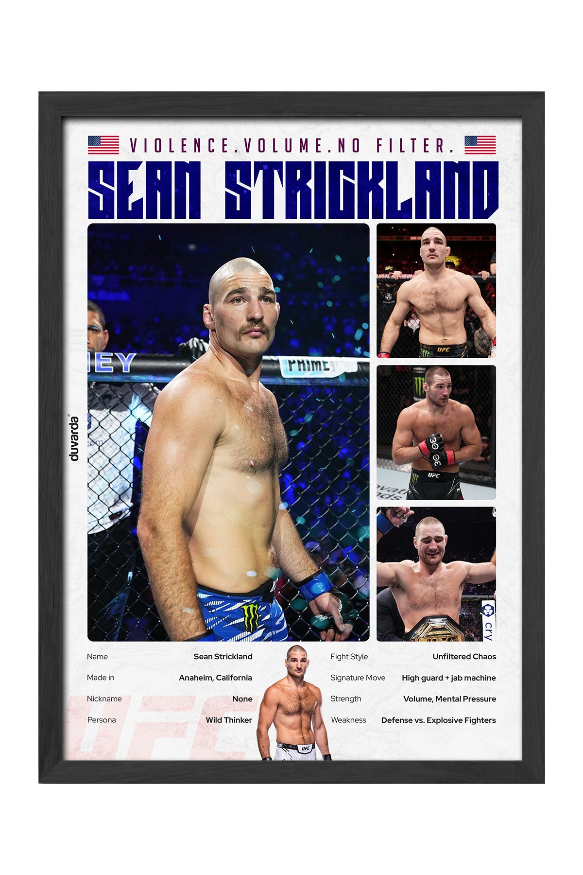 Sean Strickland UFC - tablo