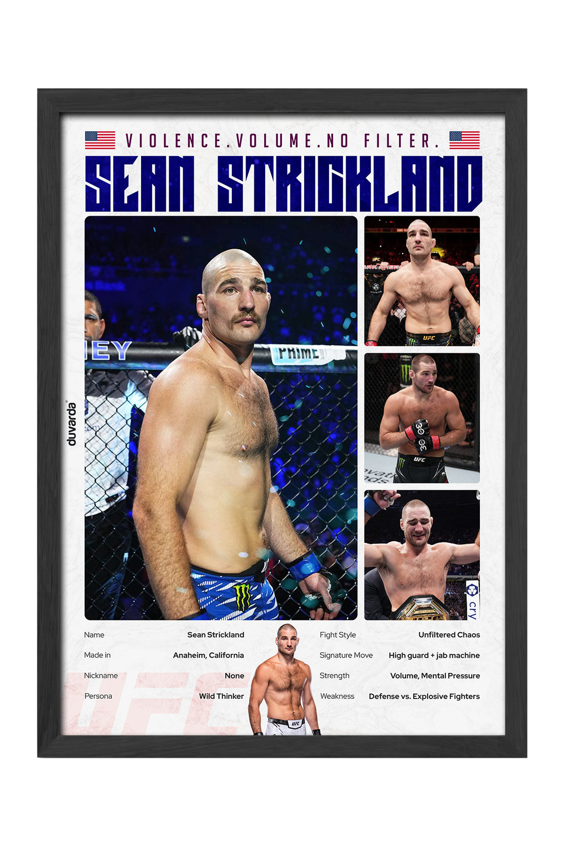 Sean Strickland UFC - tablo