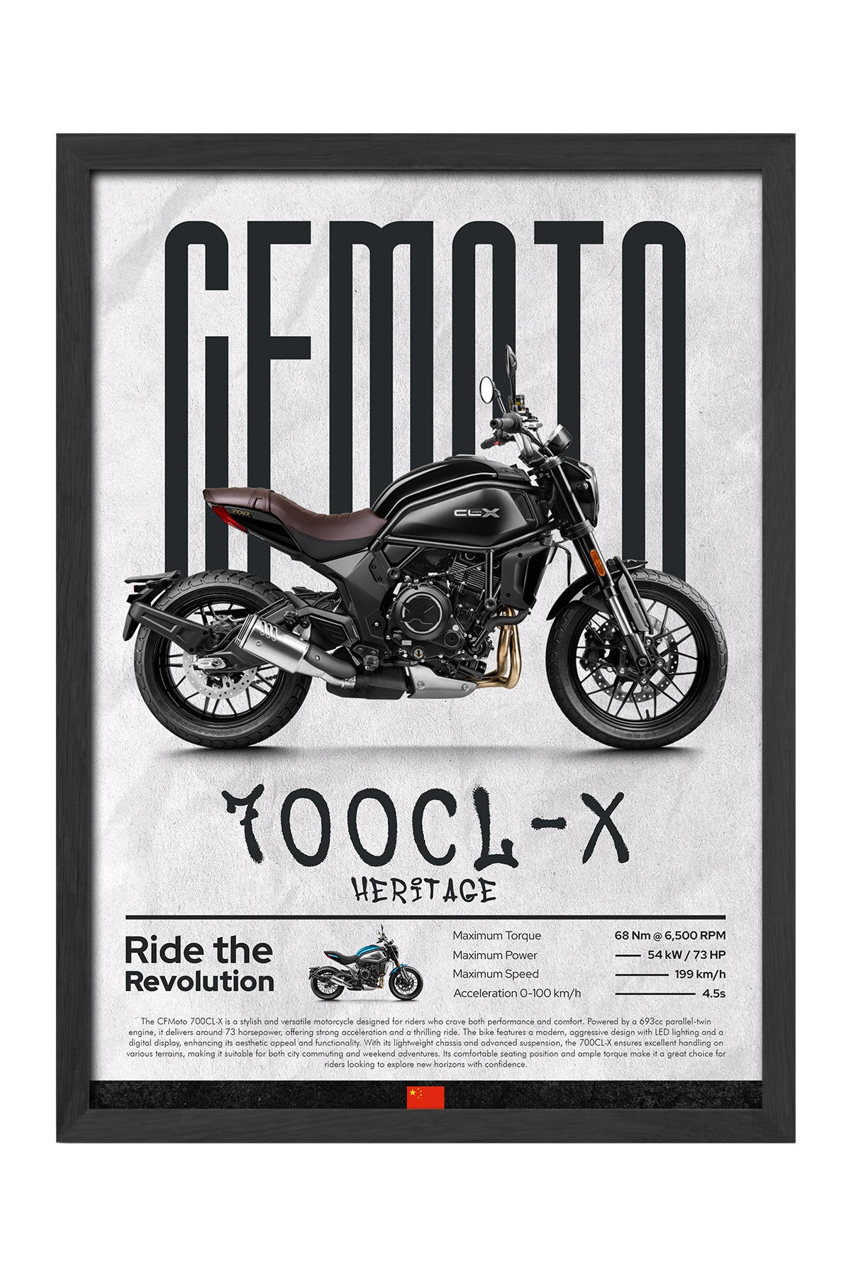 CFMOTO 700 CL-X Heritage Siyah