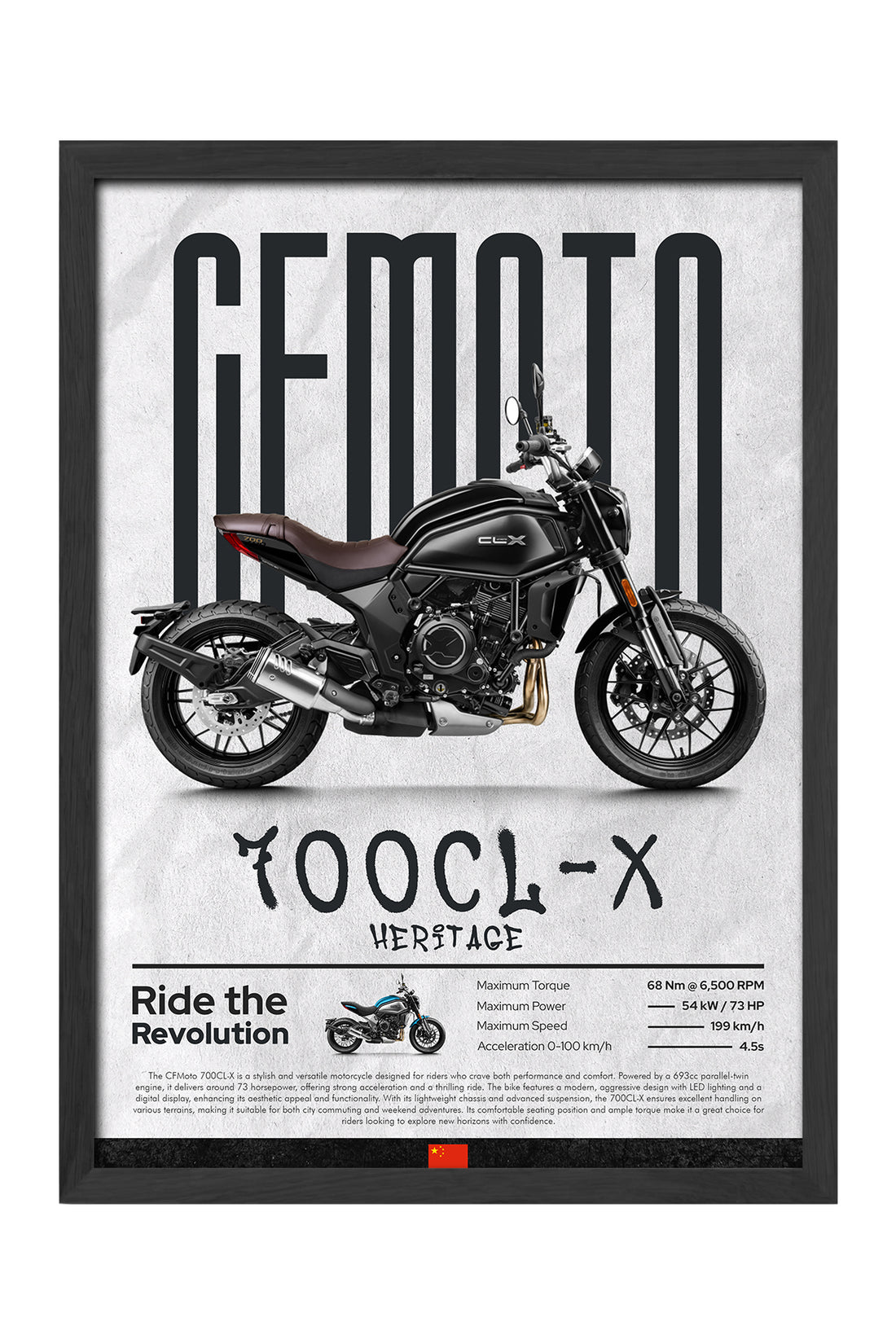 CFMOTO 700 CL-X Heritage Siyah