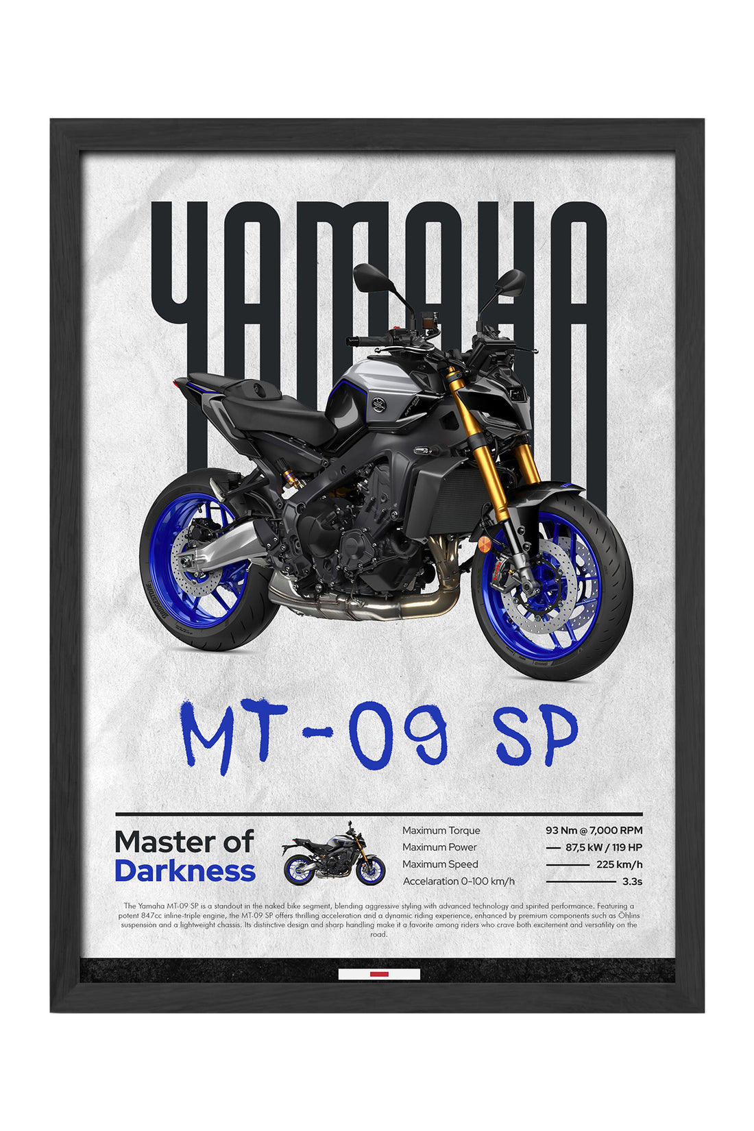 Yamaha MT-09 SP - tablo