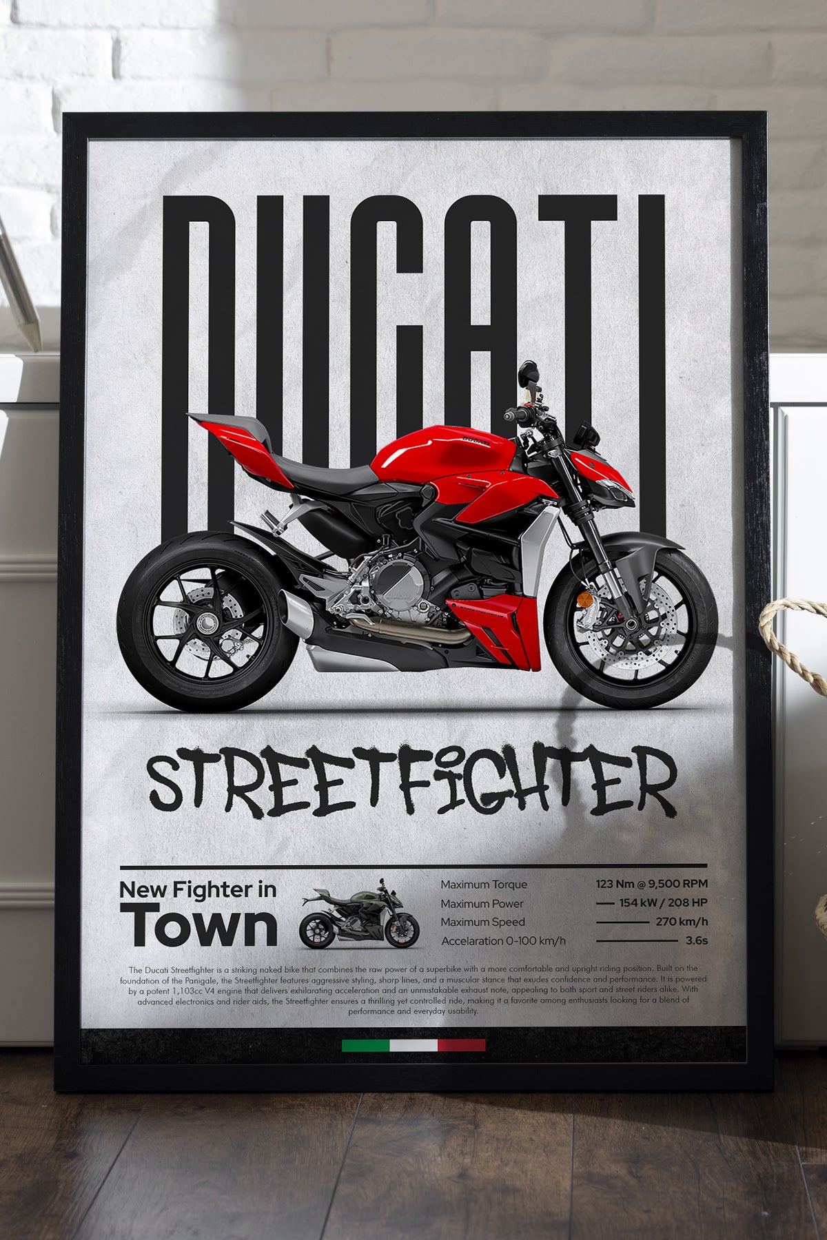 Ducati Street Fighter V4 - tablo