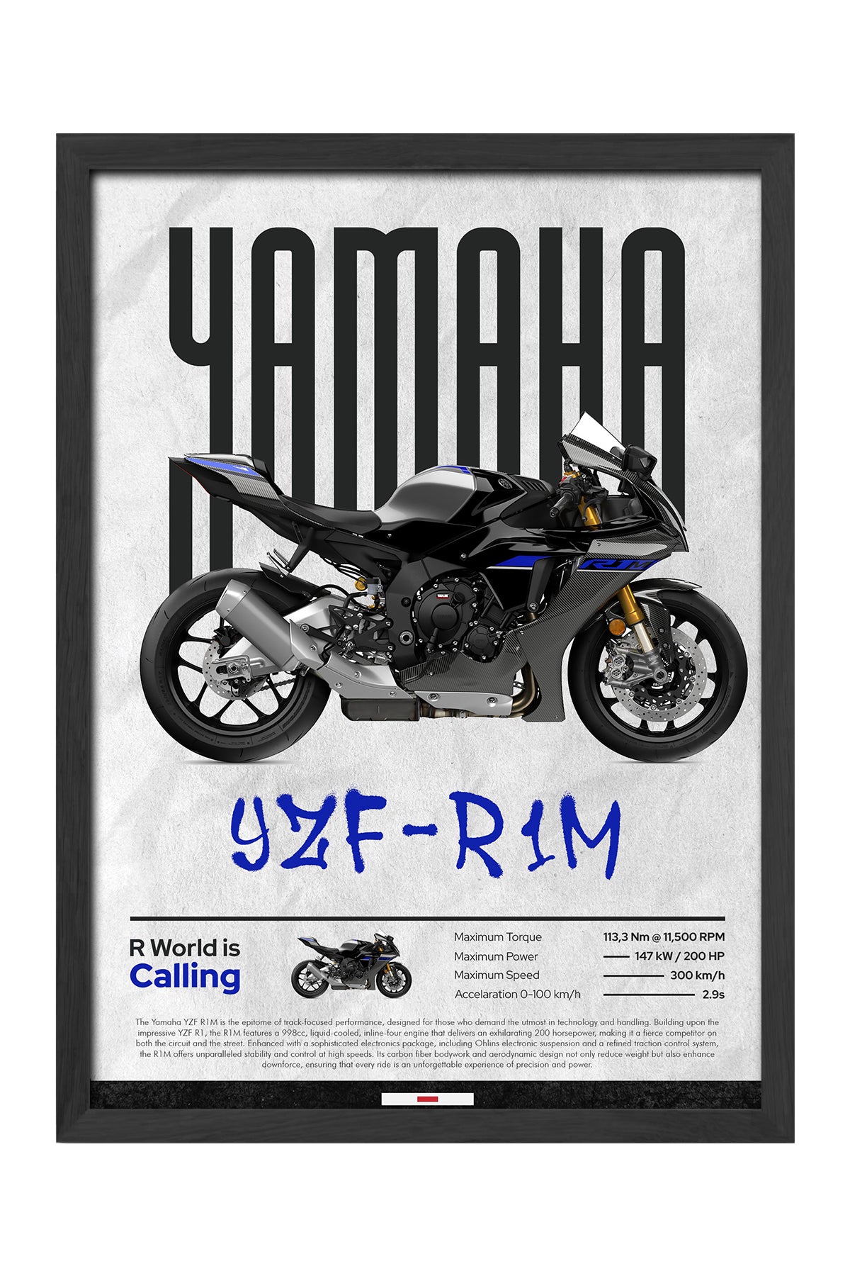 Yamaha YZF-R1M - tablo
