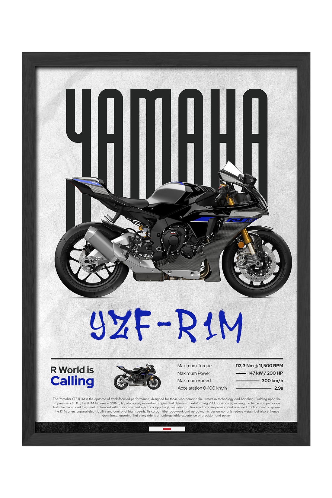 Yamaha YZF-R1M - tablo