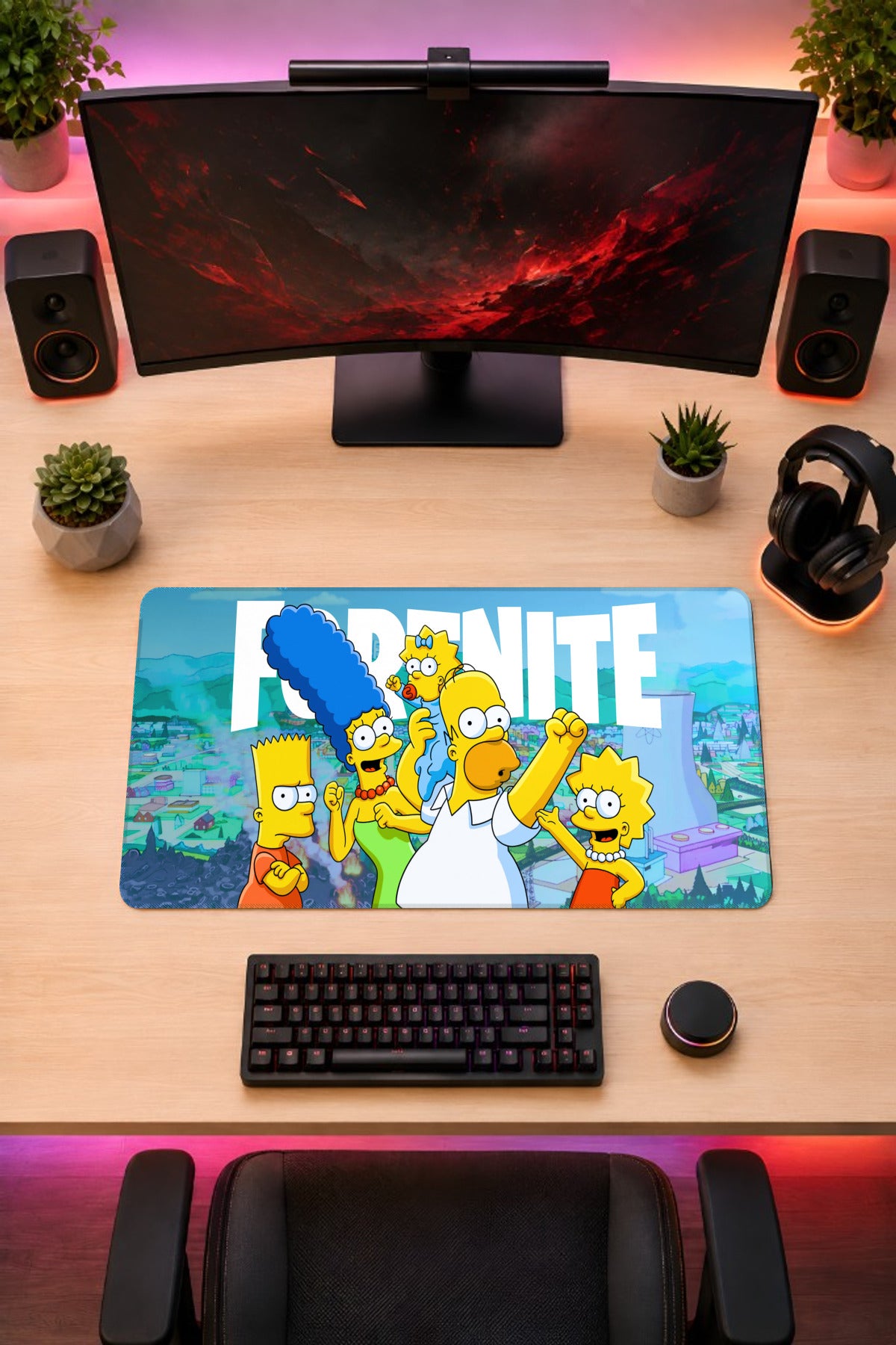 Fortnite Simpsons - mousepad