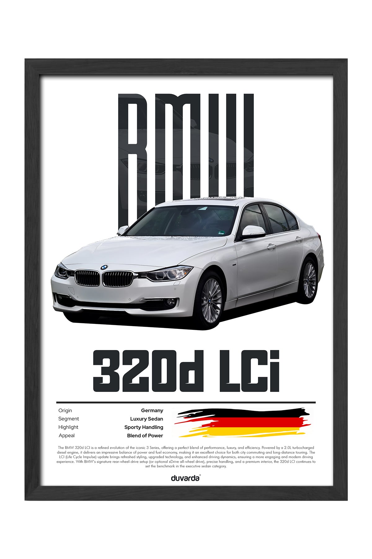 Bmw 3.20d Lci Araba - tablo