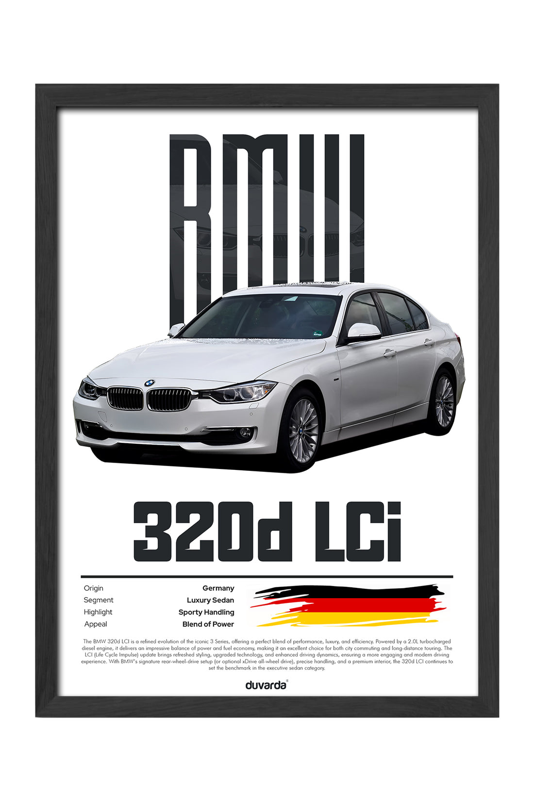 Bmw 3.20d Lci Araba - tablo
