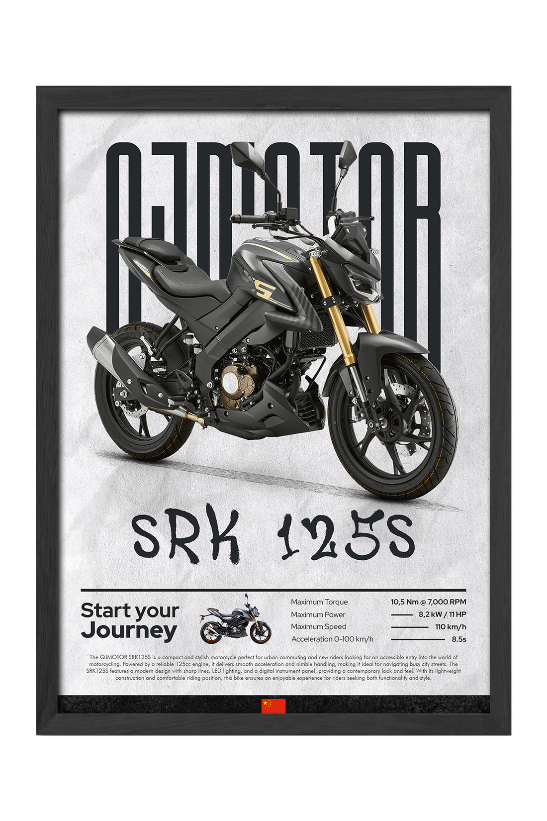 QJ Motor SRK 125S - tablo