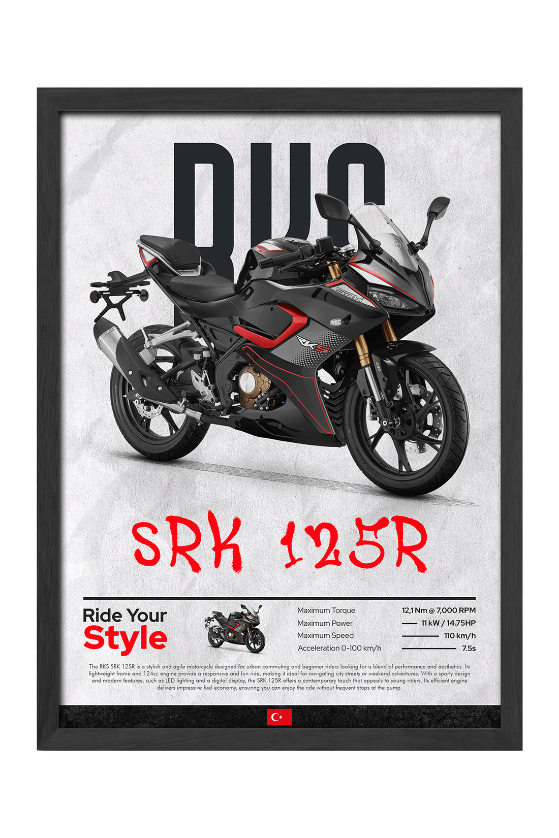 RKS SRK 125R Kırmızı
