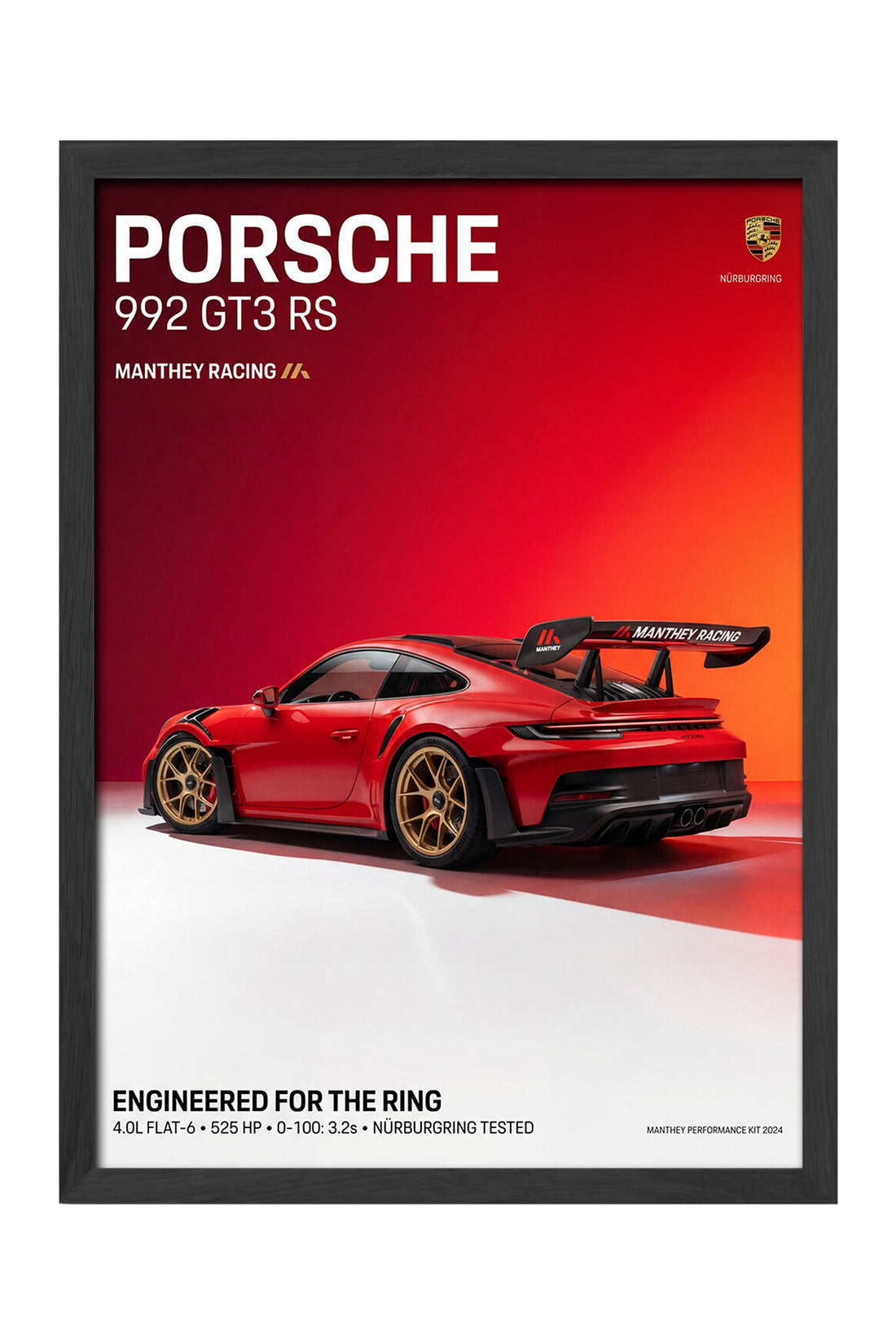 Porsche 992 GT3 RS - tablo