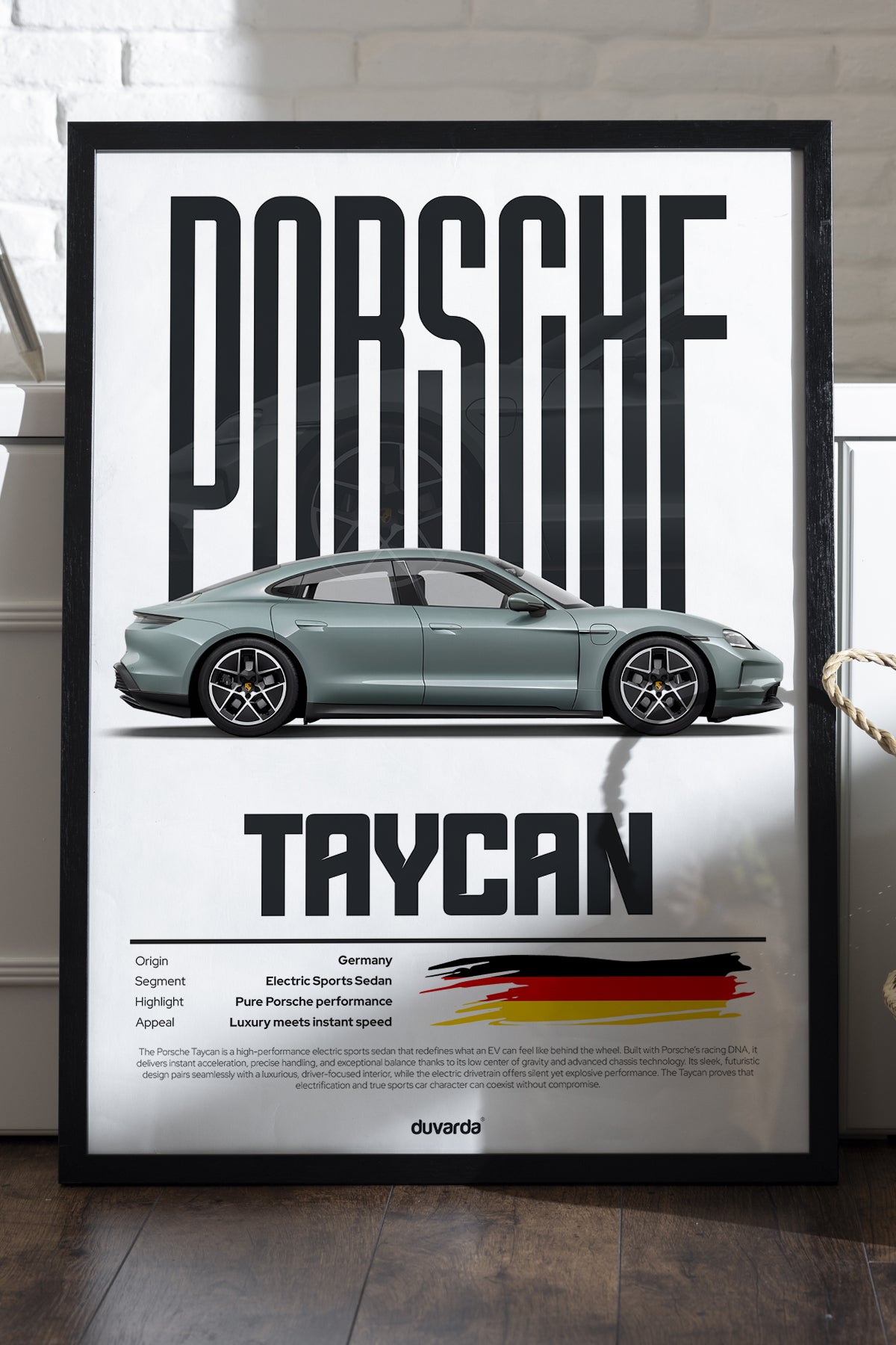 Porsche Taycan Araba - tablo