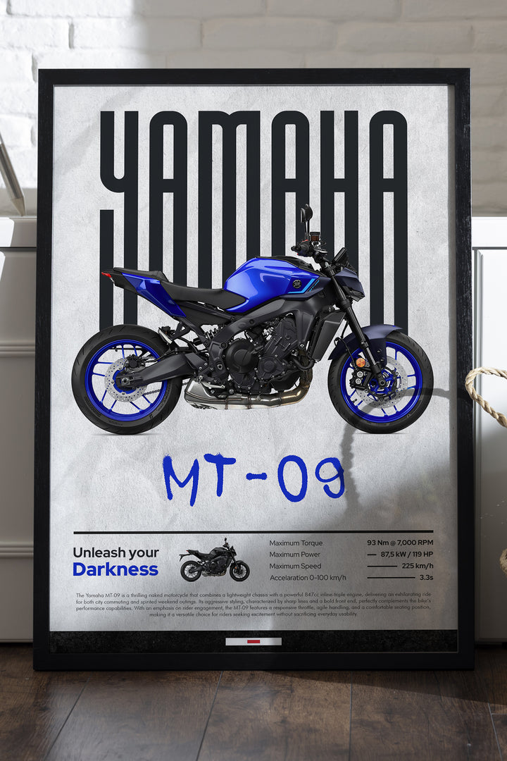 Yamaha MT-09 Mavi
