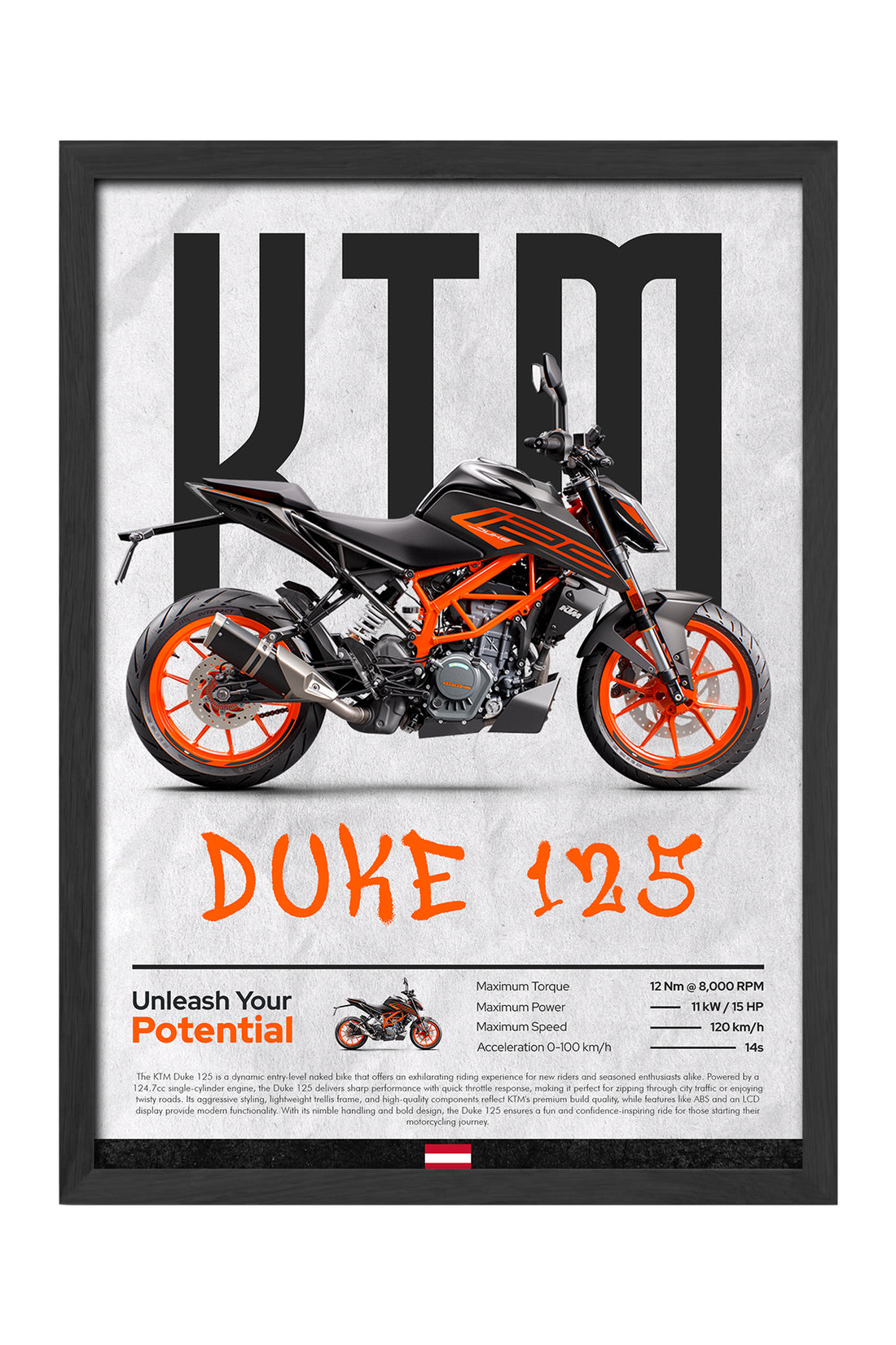 KTM Duke 125 Siyah