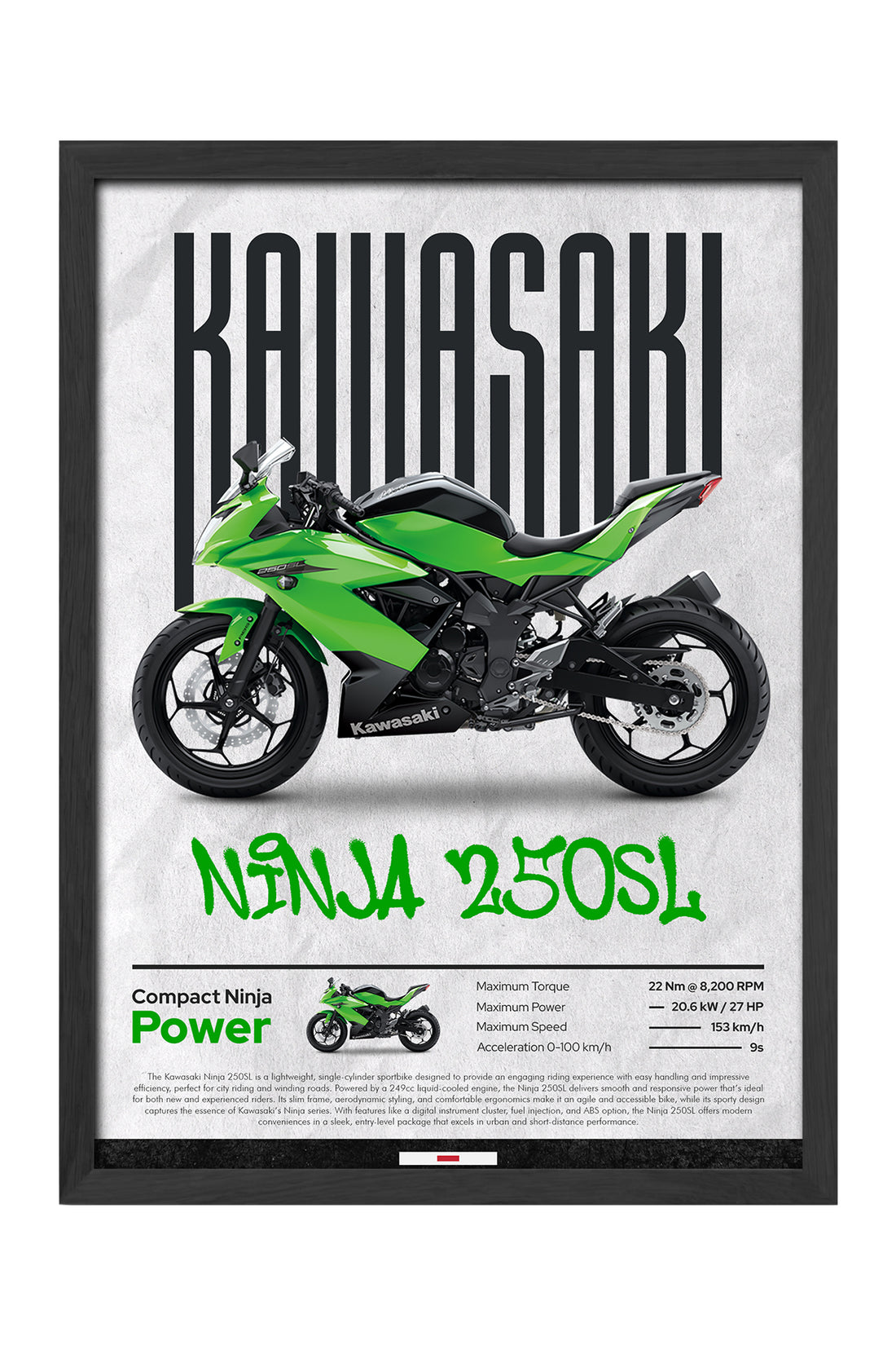 Kawasaki Ninja 250 SL - tablo