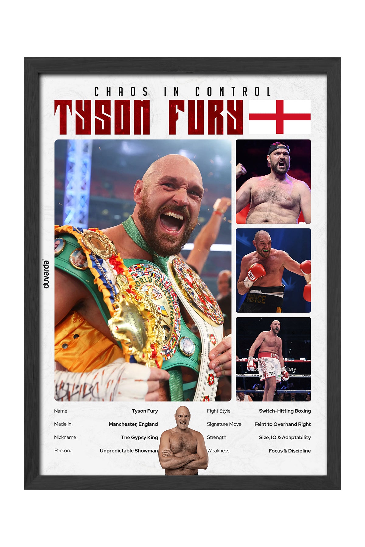 Tyson Fury Boks - tablo