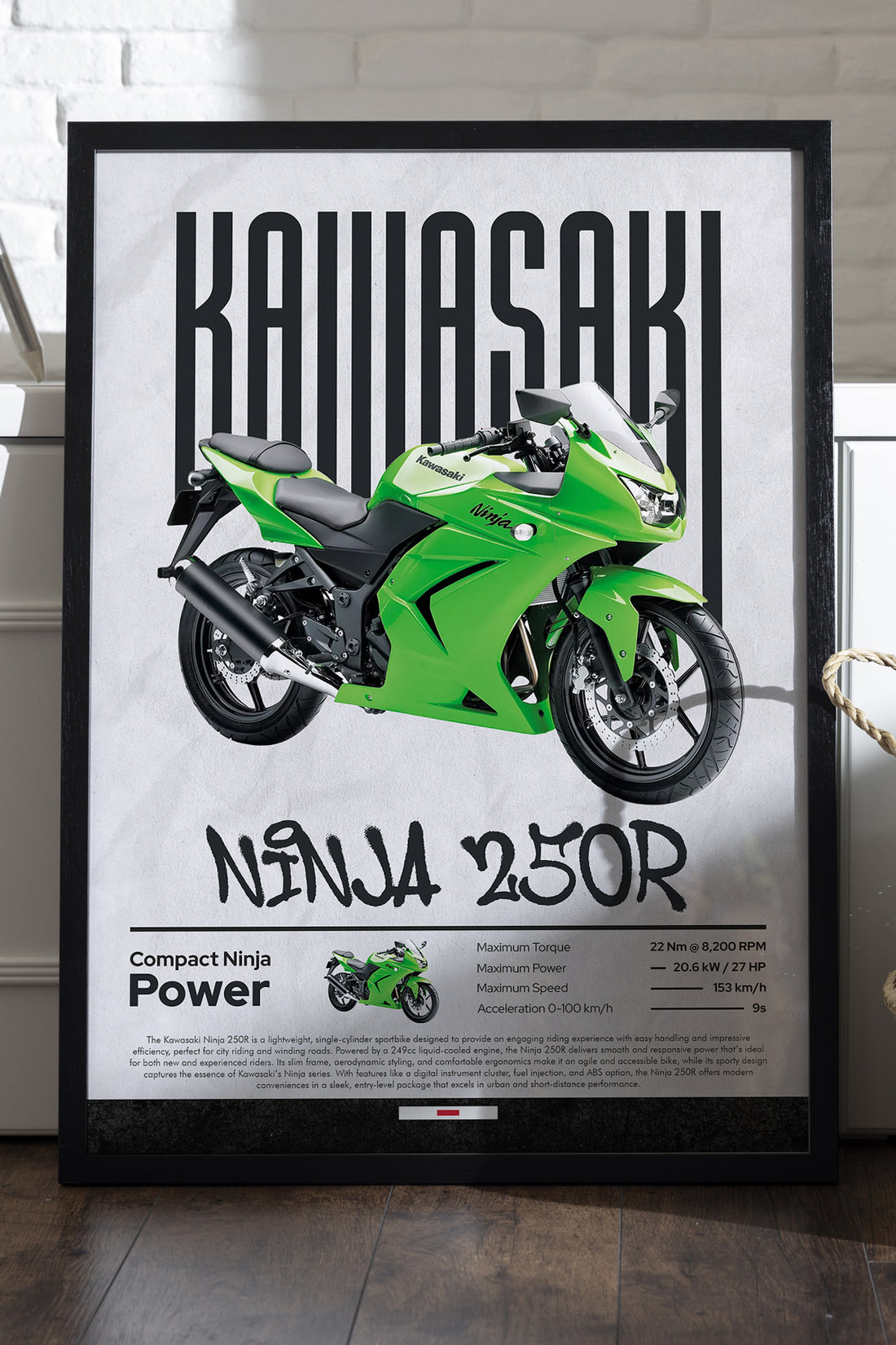 Kawasaki Ninja 250 R - tablo