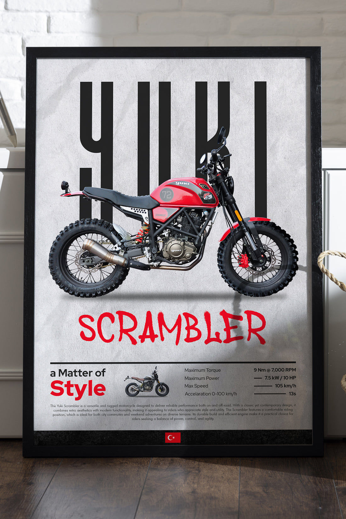 Yuki Scrambler Kırmızı