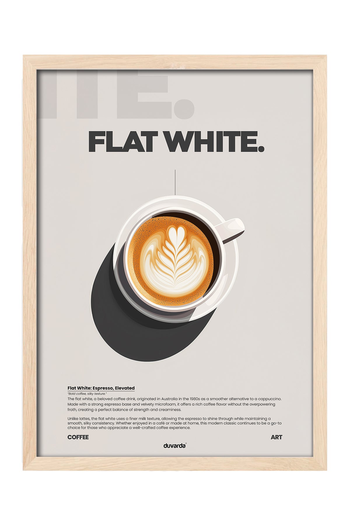 Flat White Kahve - tablo