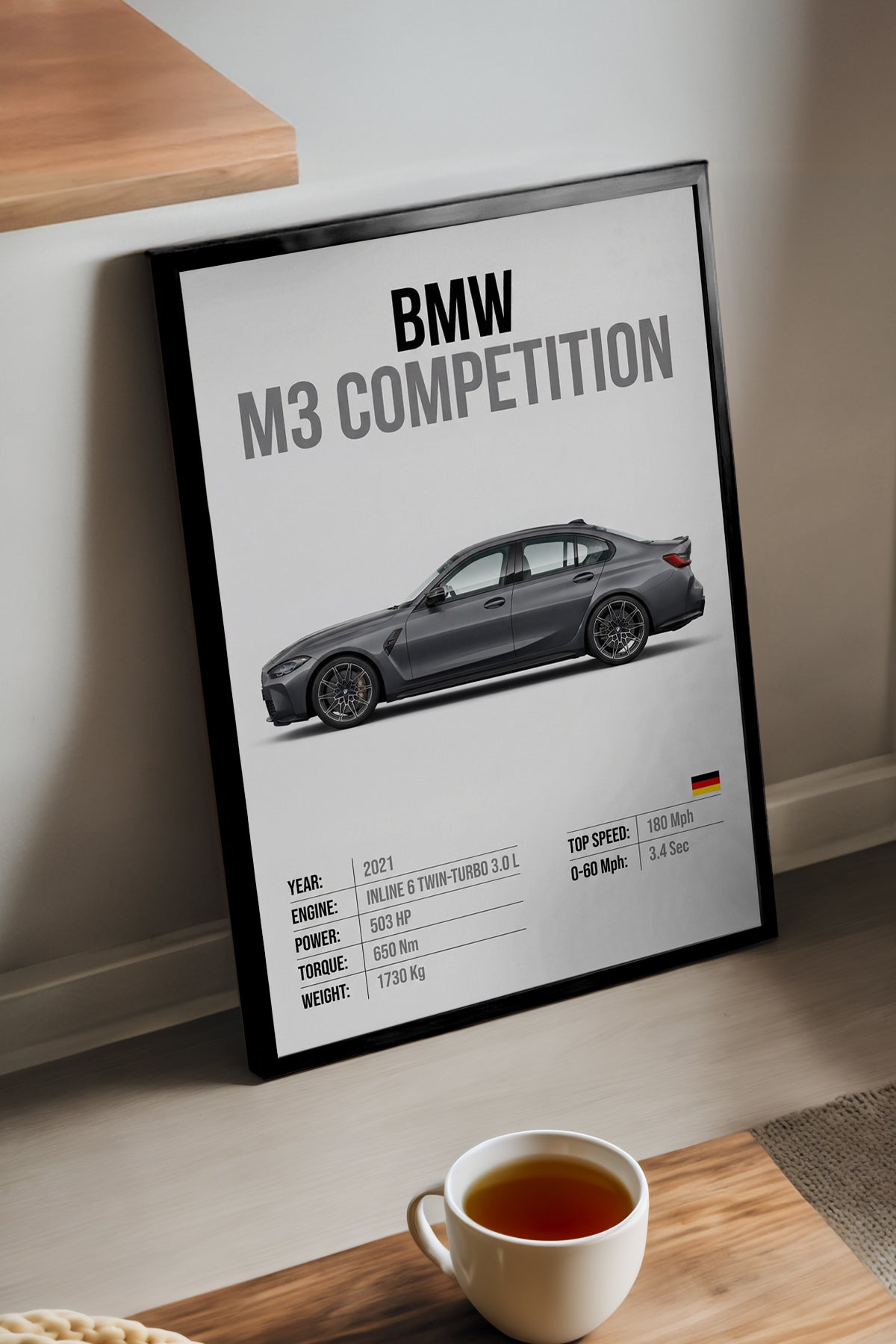 BMW M3 Competition - tablo
