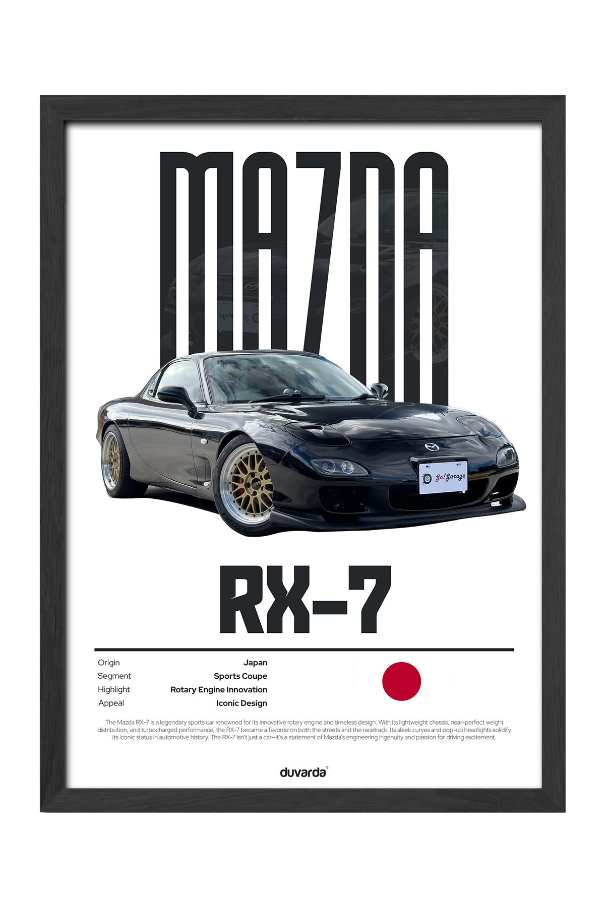 Mazda Rx-7 Araba - tablo