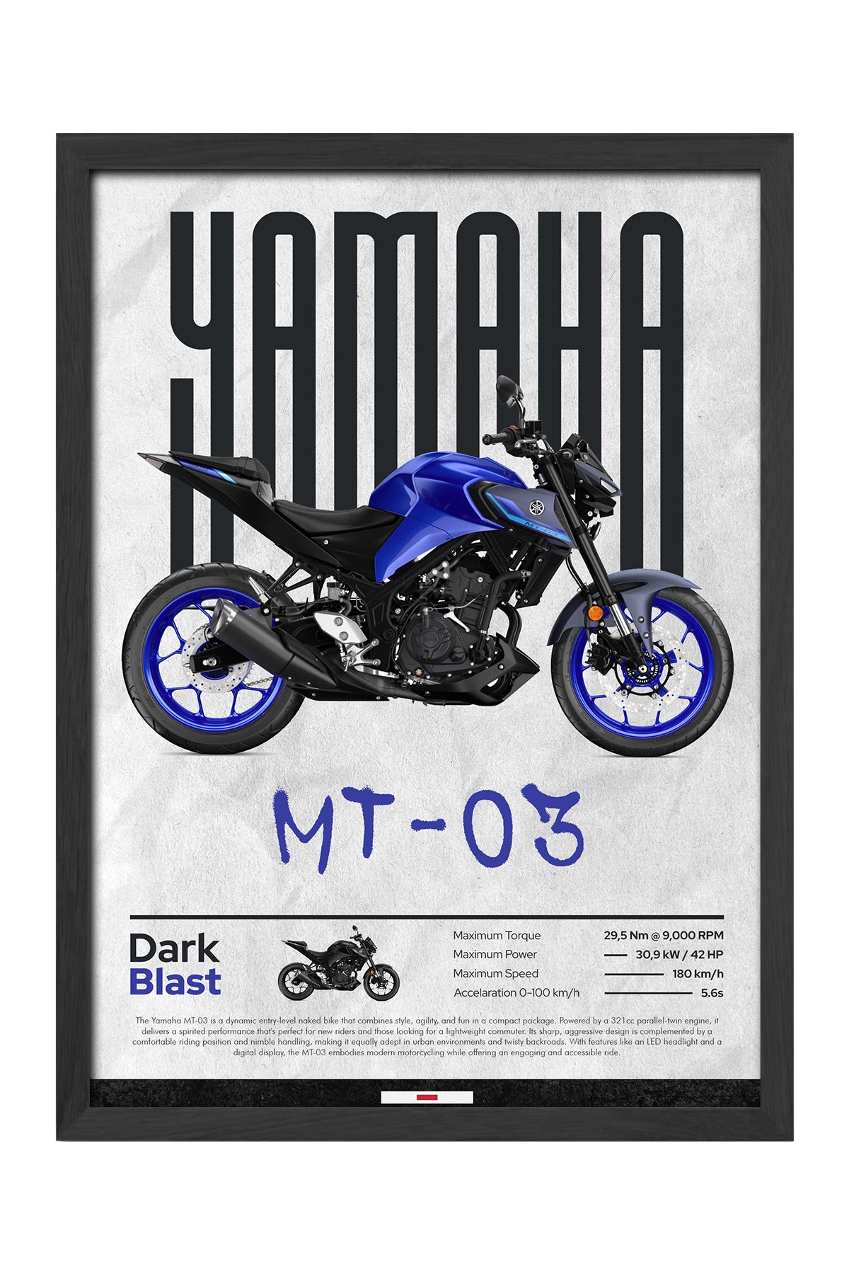 Yamaha MT-03 Mavi