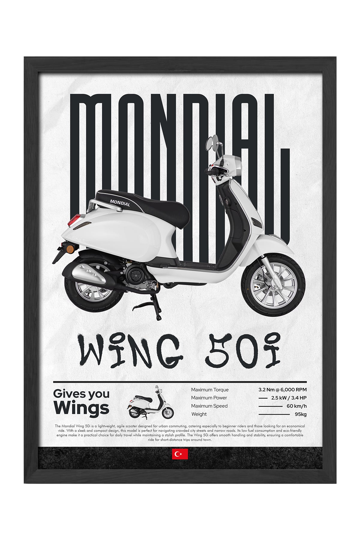 Mondial Wing 50i Beyaz