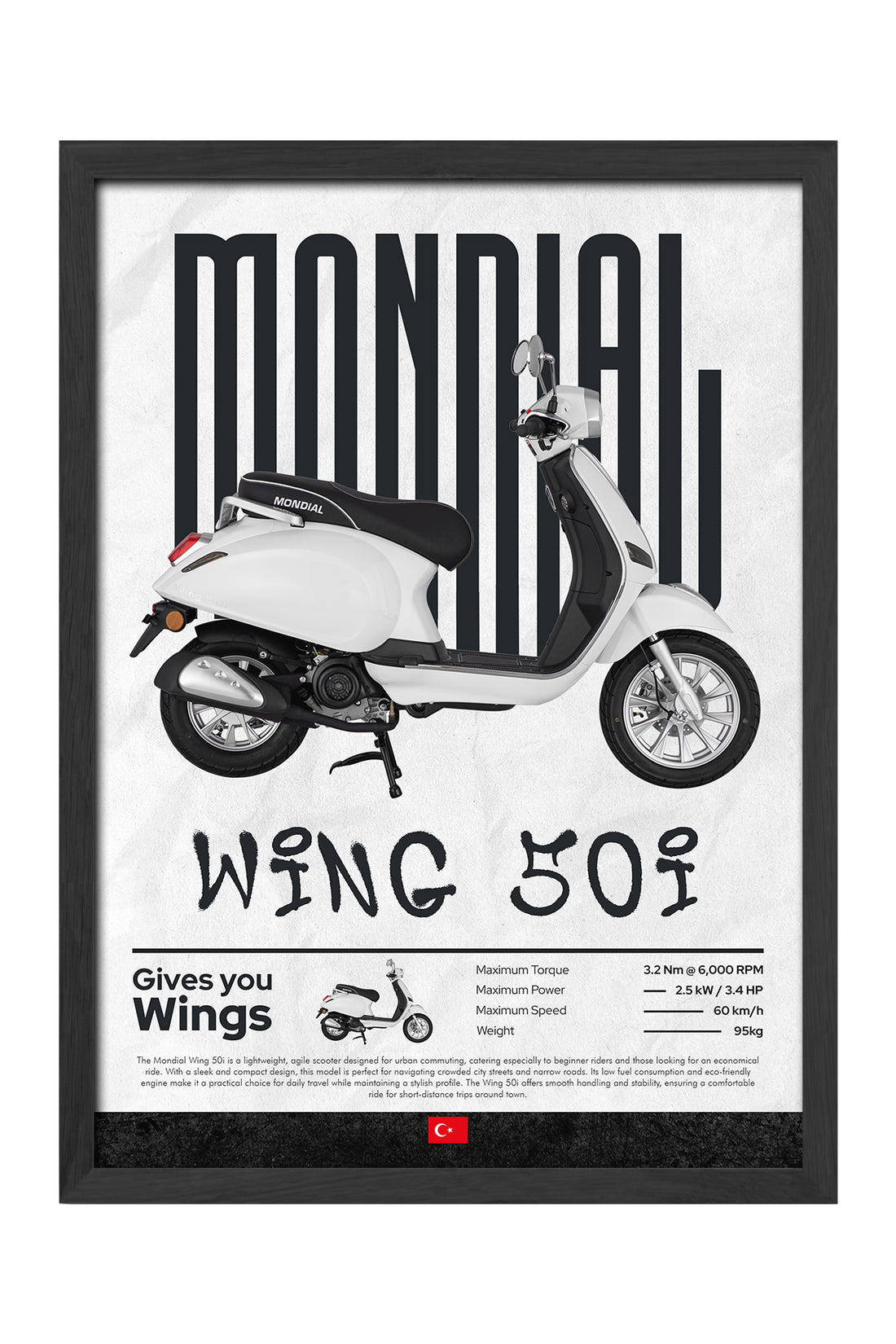 Mondial Wing 50i Beyaz