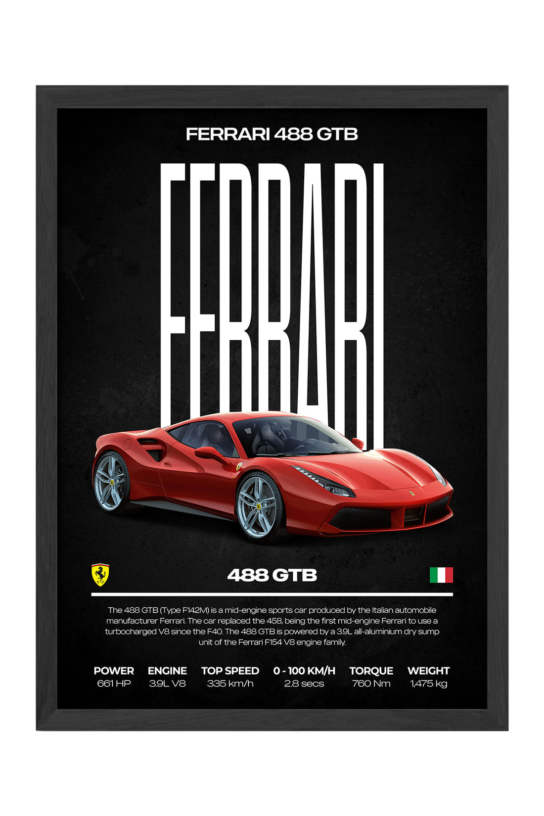 Ferrari 488 GTB - tablo