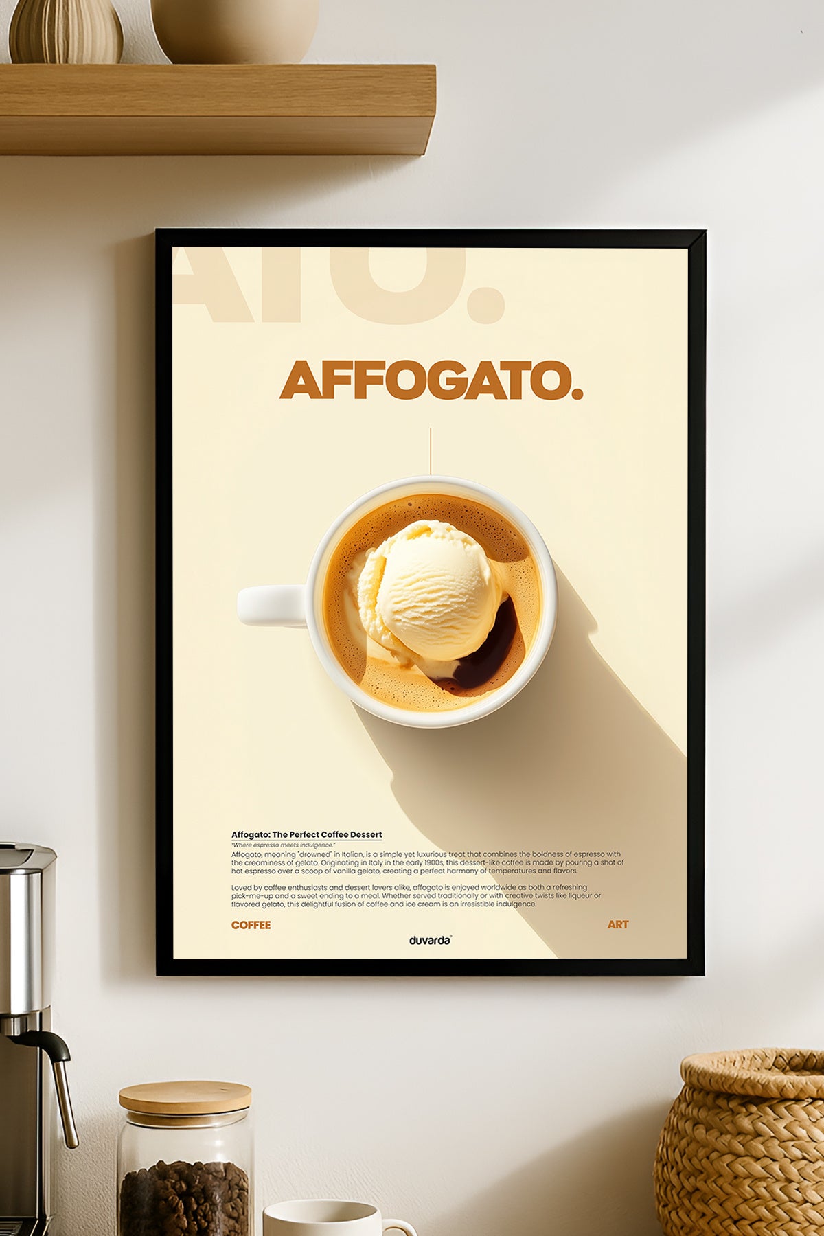 Affogato Kahve - tablo