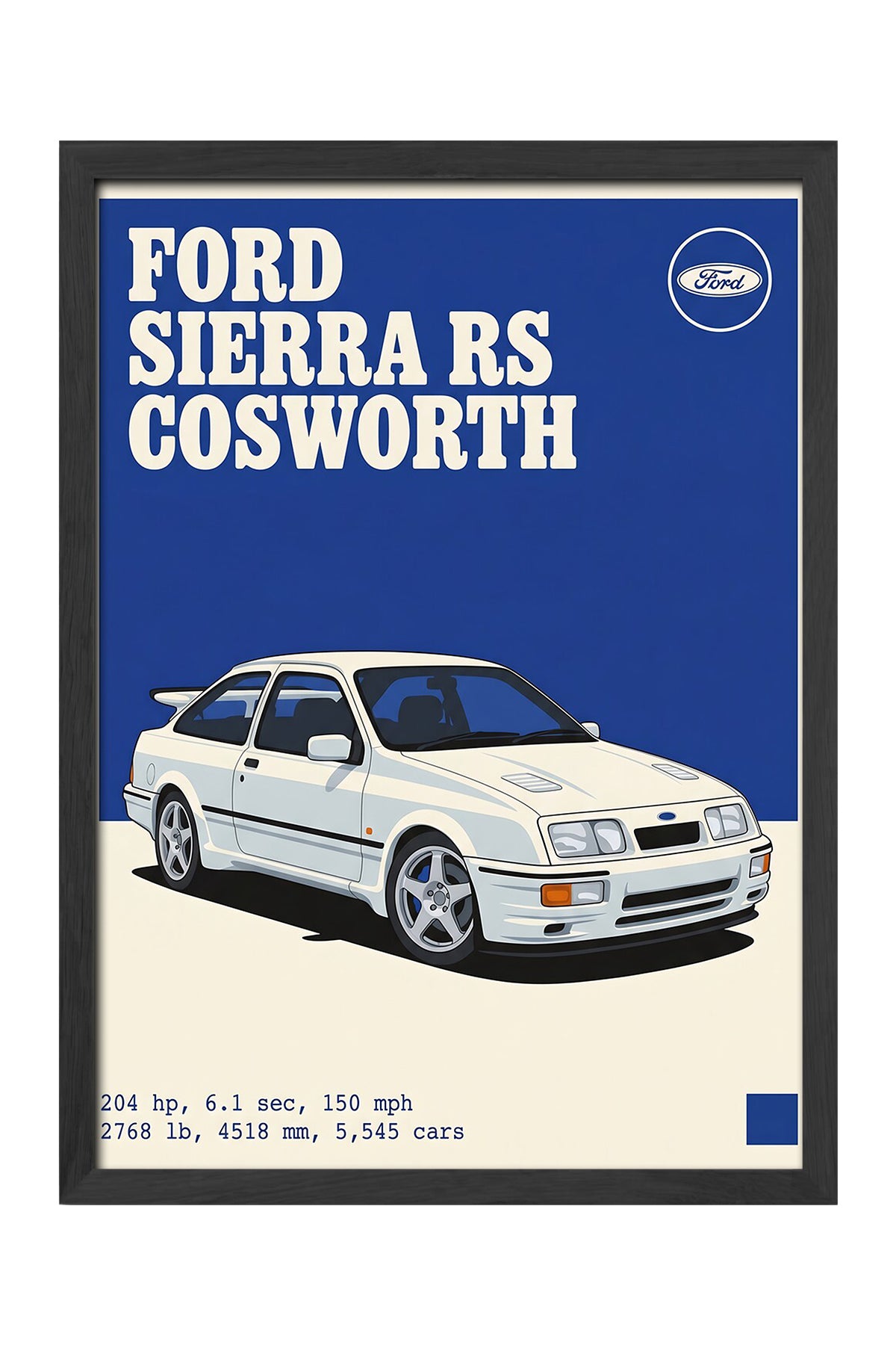 Ford Sierra RS Cosworth - tablo