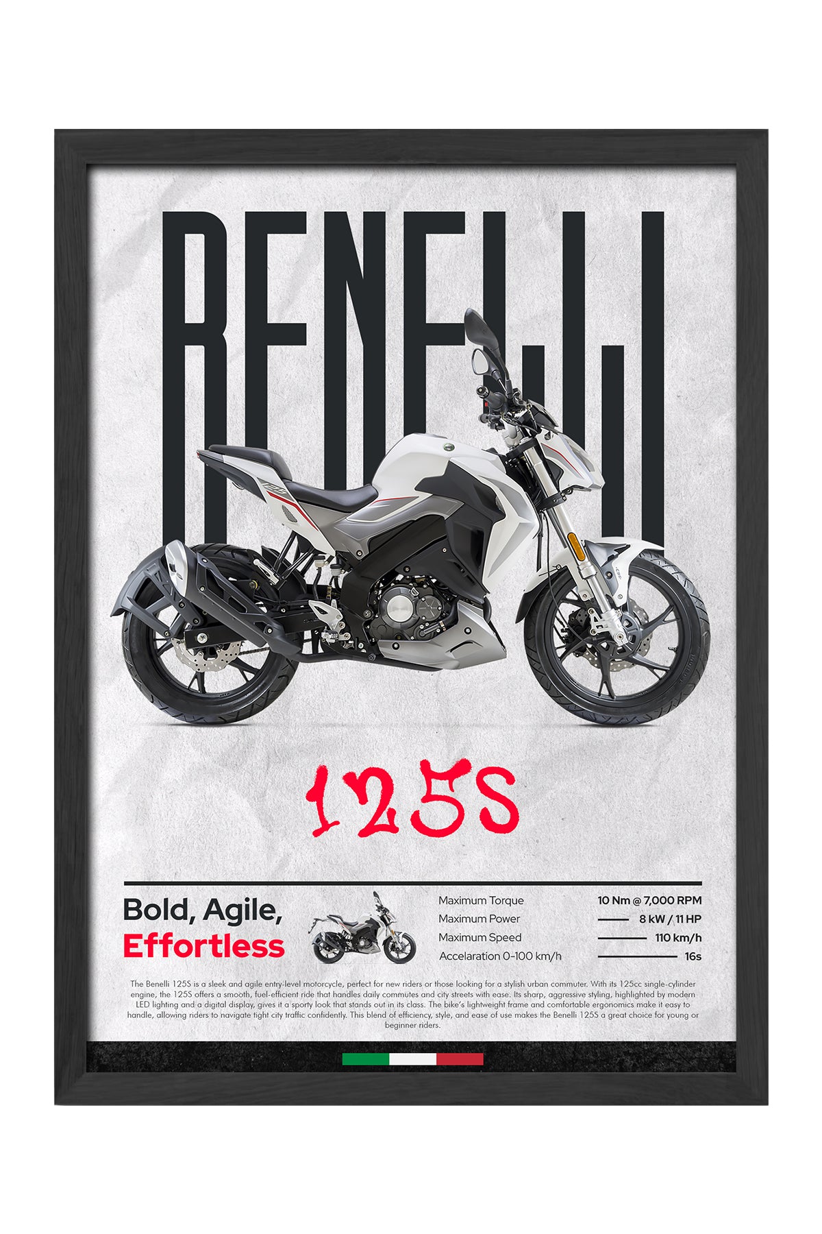 Benelli 125S Beyaz
