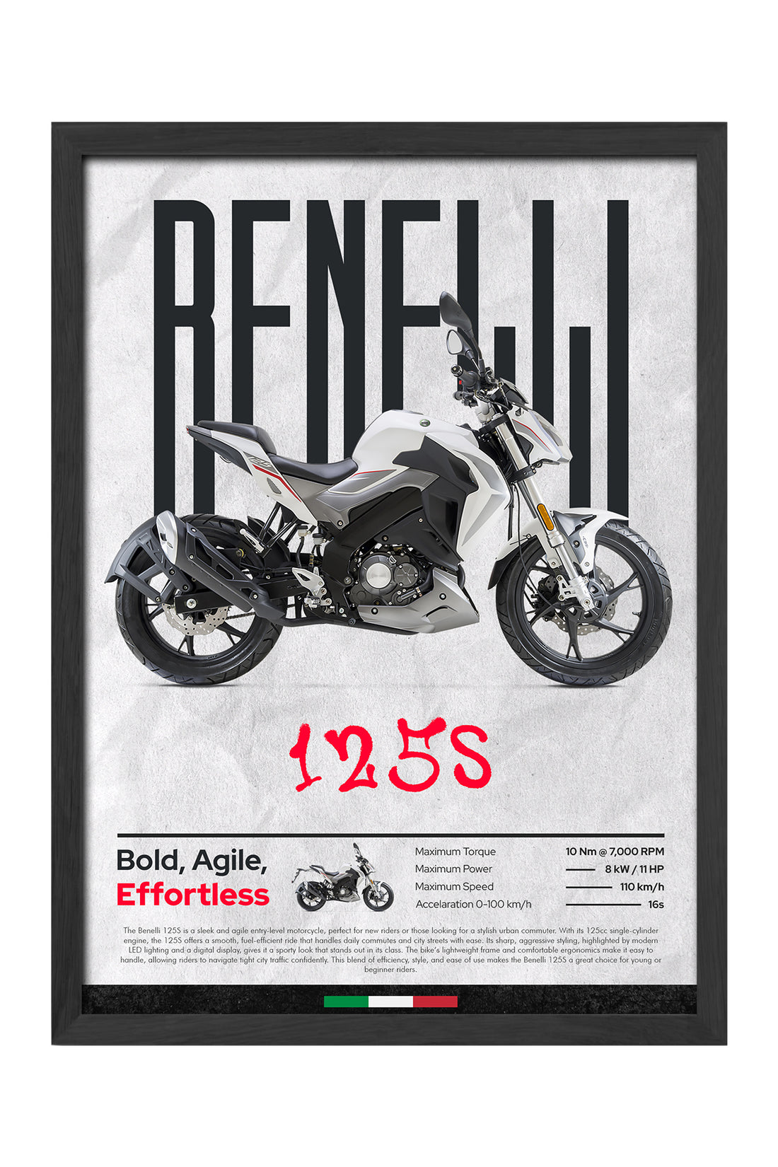 Benelli 125S Beyaz