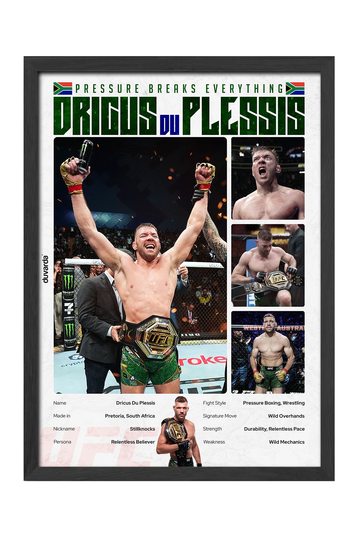 Dricus du Plessis UFC - tablo