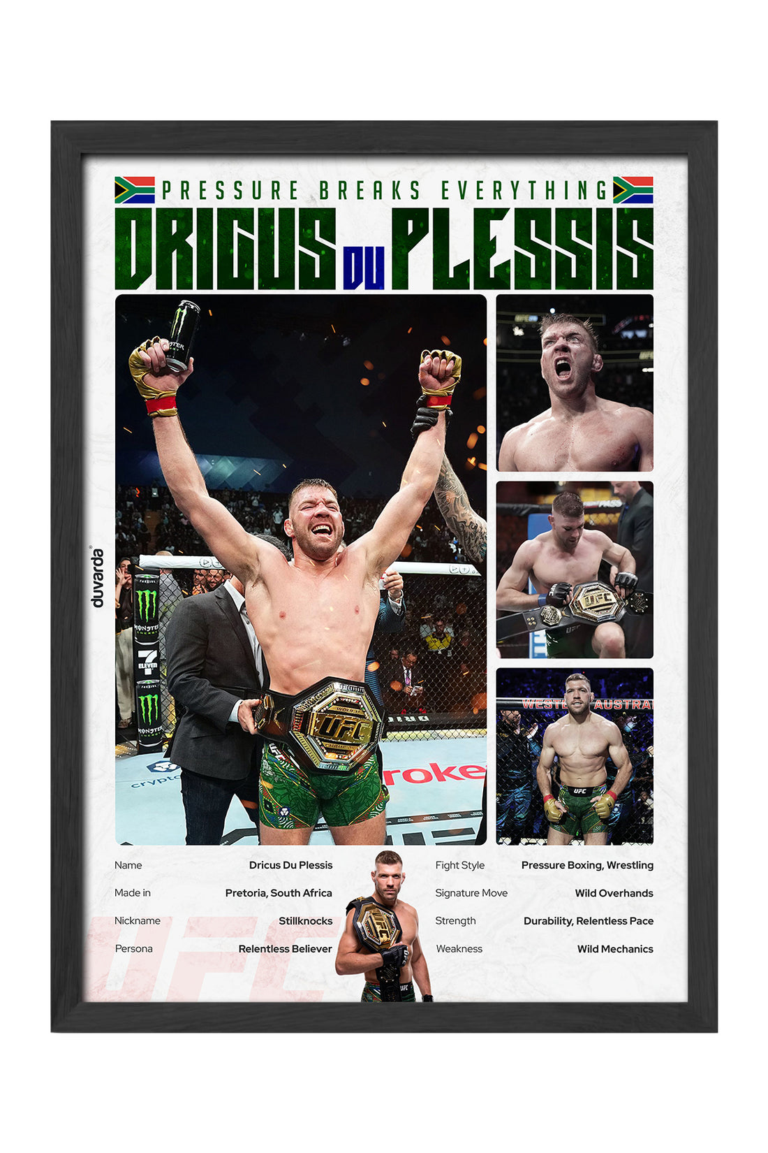 Dricus du Plessis UFC - tablo