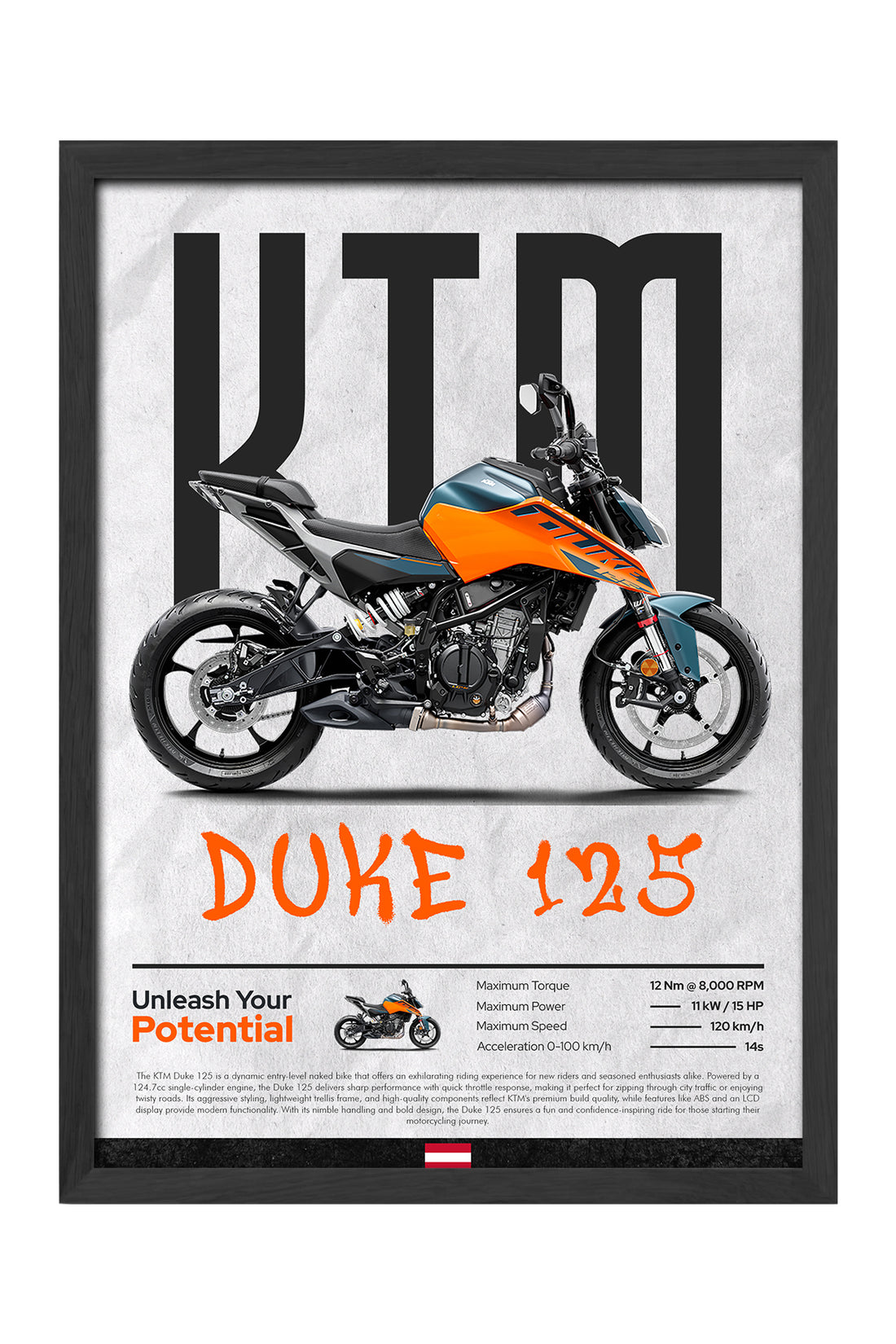 KTM Duke 125 Turuncu