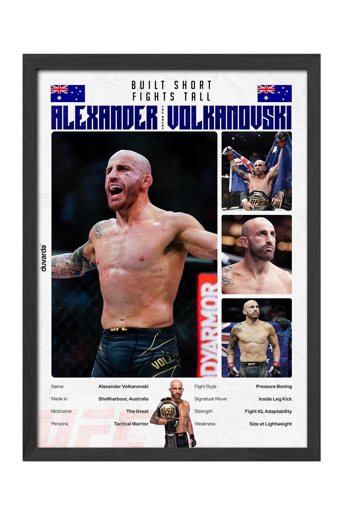 Alexander Volkanovski UFC - tablo