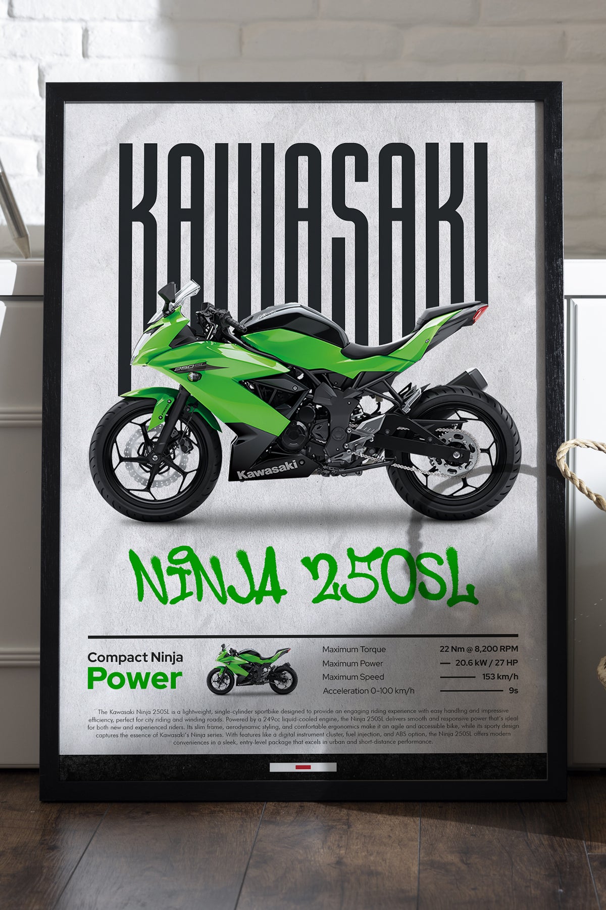 Kawasaki Ninja 250 SL - tablo