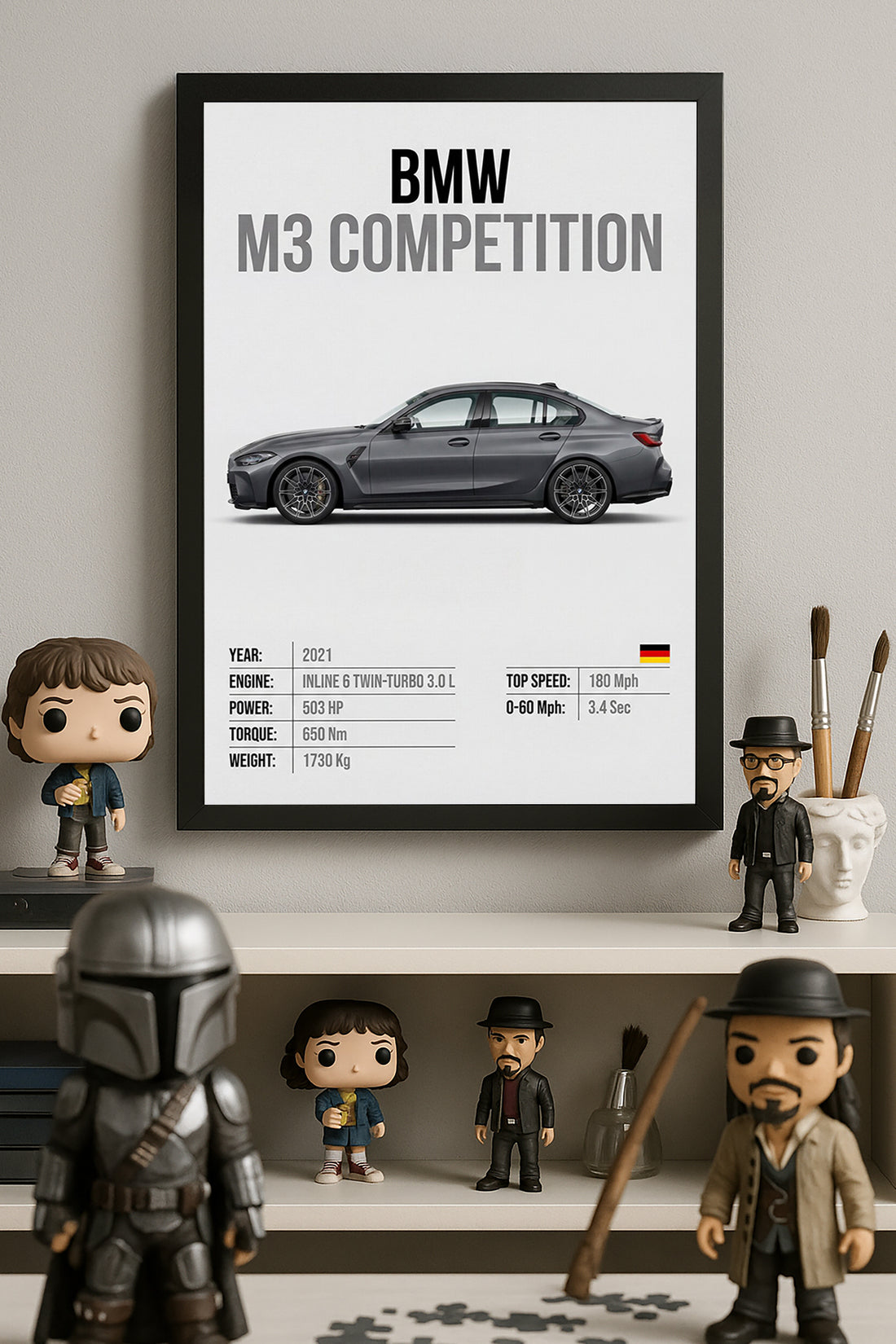 BMW M3 Competition - tablo
