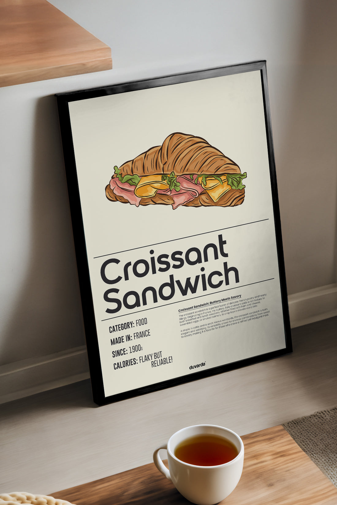 Croissant Sandwich Siyah